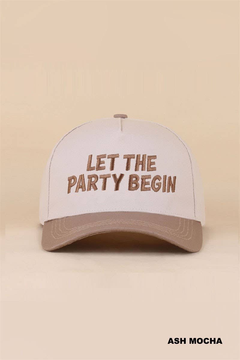 Let The Party Begin Two Tone Snapback Hat: LEOPARD / 1(ONE SIZE)