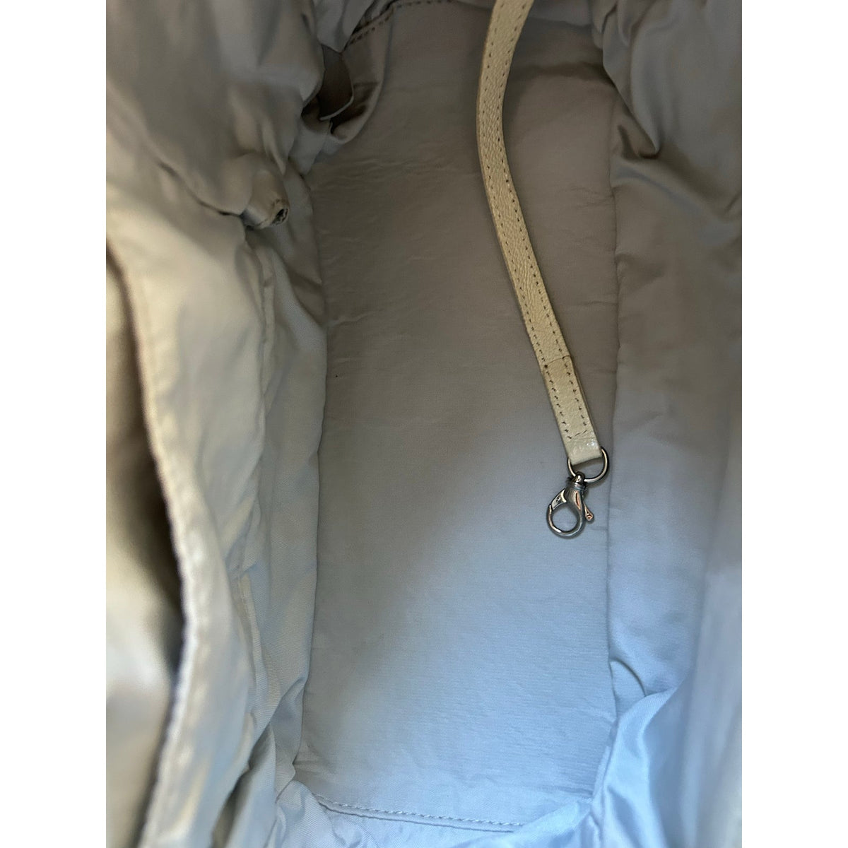 CHANEL Paris-Biarritz Tote Bag Hobo Bag CC Charm Metallic Silver Purse 12”