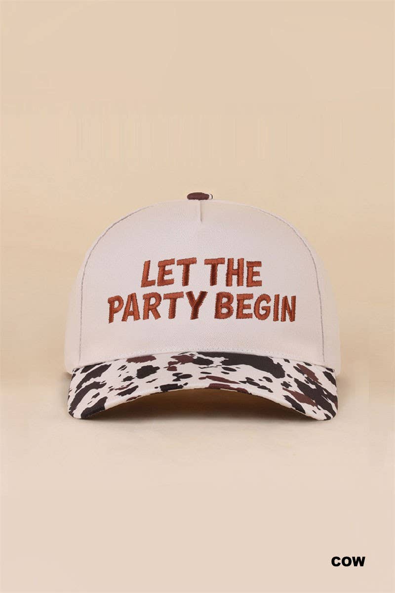 Let The Party Begin Two Tone Snapback Hat: DK FOREST / 1(ONE SIZE)