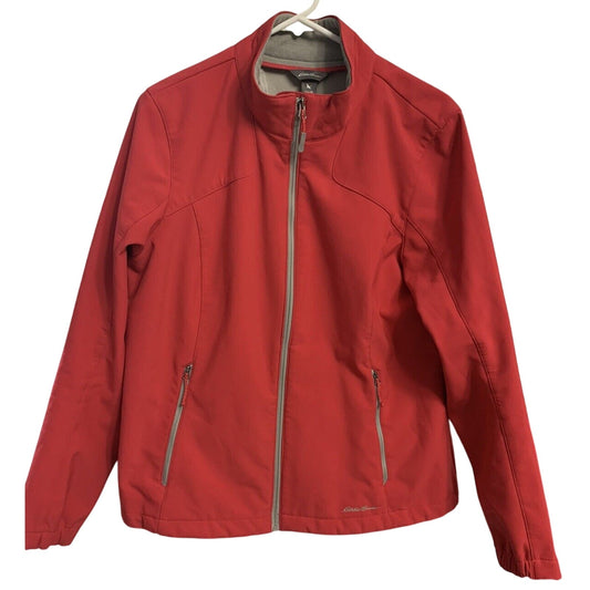 Eddie Bauer Women's Size XL Hot Pink Shell Jacket Coat Liner Windbreaker