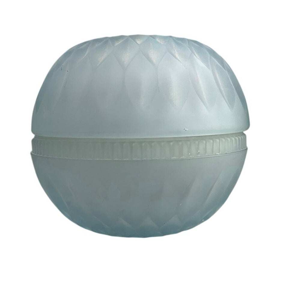 Fairy Lamp Indiana Glass Blue Satin Mount Vernon 2 pc Fairy Light 4.5"T x 5"Diameter