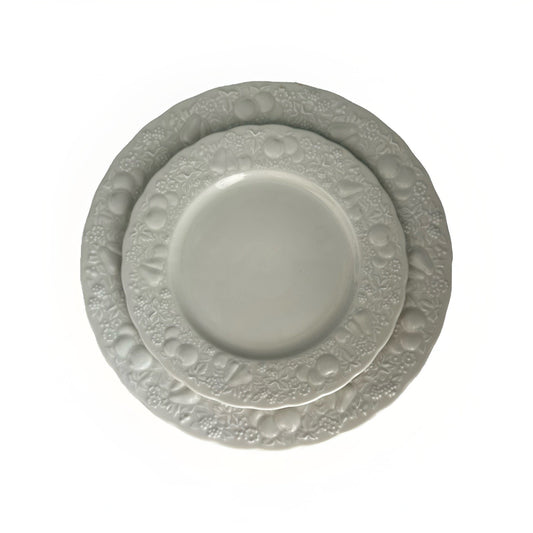 Harmony House "Bounty" Dinner Lunch Plate Set Fine China 3516 Japan Fruit Leaf