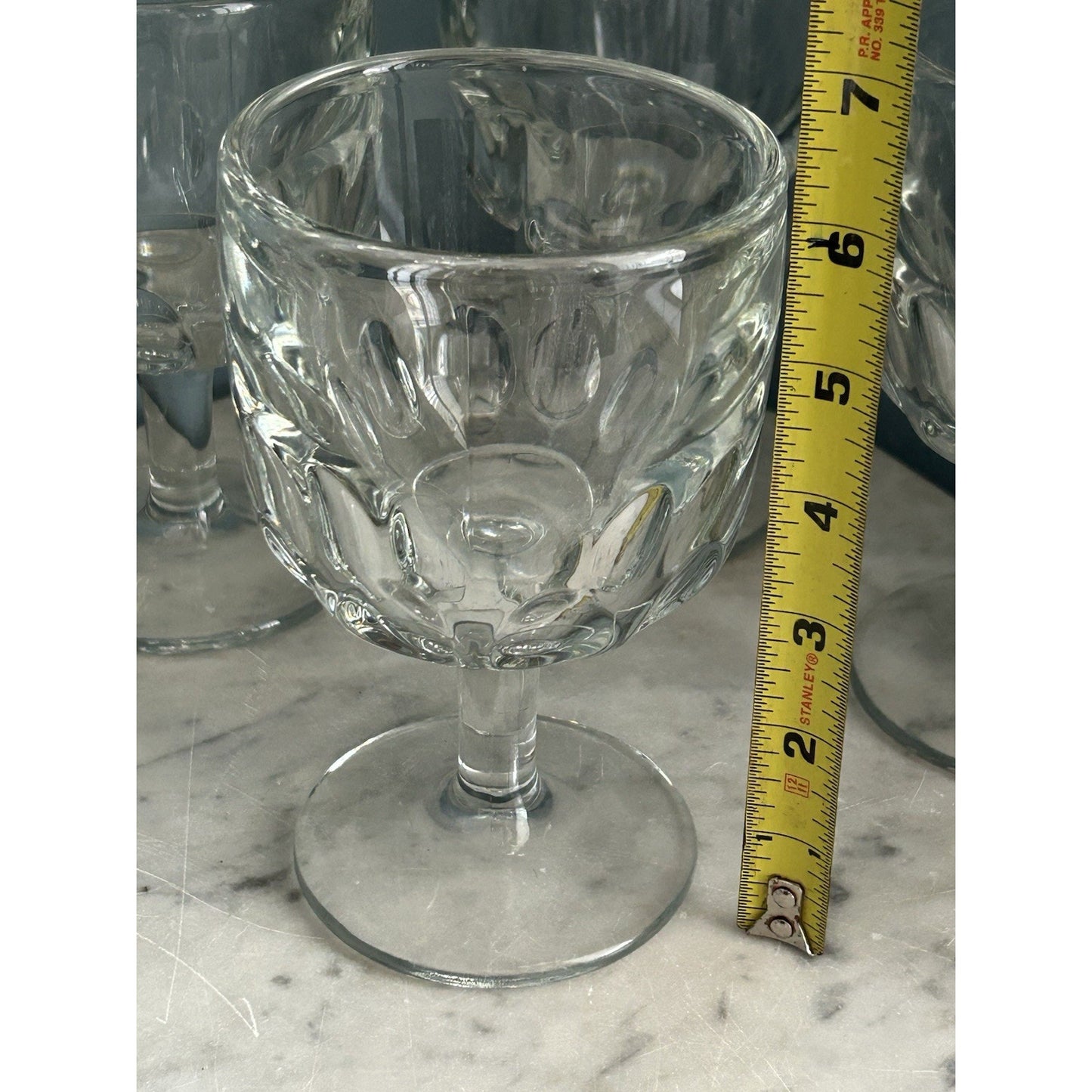 4 Libbey Hoffman House Goblets 5212 Glass 6 1/4” Goblet Discontinued EUC 12 Oz