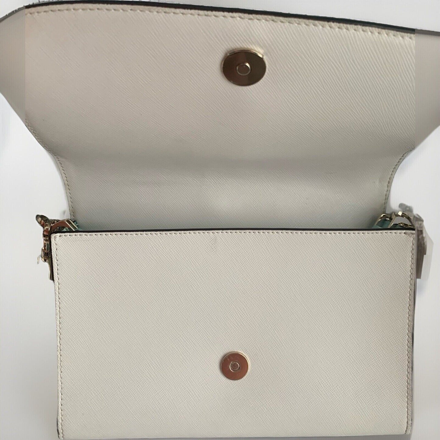 Kate Spade Carson Colorblock Convertible Crossbody Purse Aqua Poolside Gold New Condition