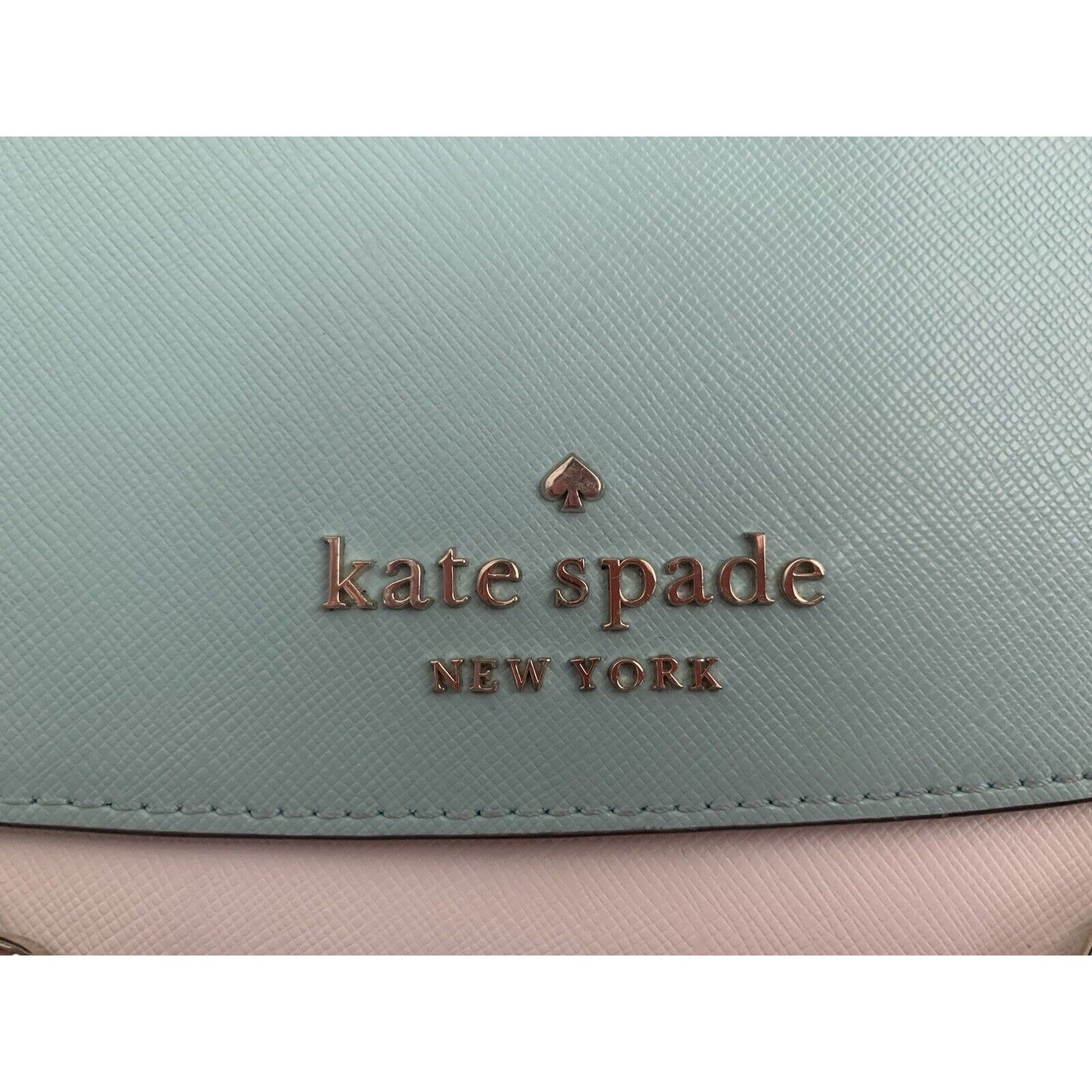 Kate Spade Carson Colorblock Convertible Crossbody Purse Aqua Poolside Gold New Condition