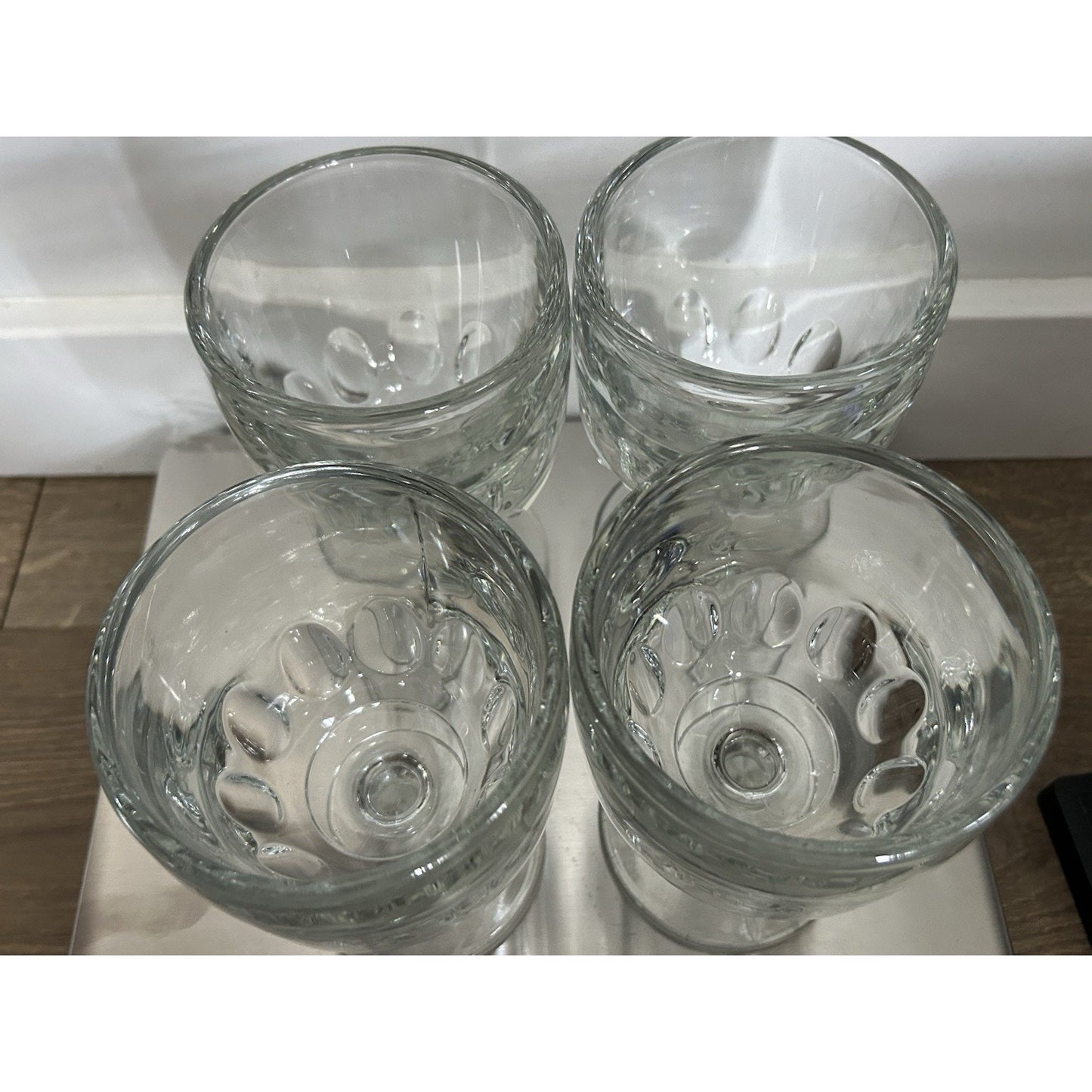 4 Libbey Hoffman House Goblets 5212 Glass 6 1/4” Goblet Discontinued EUC 12 Oz