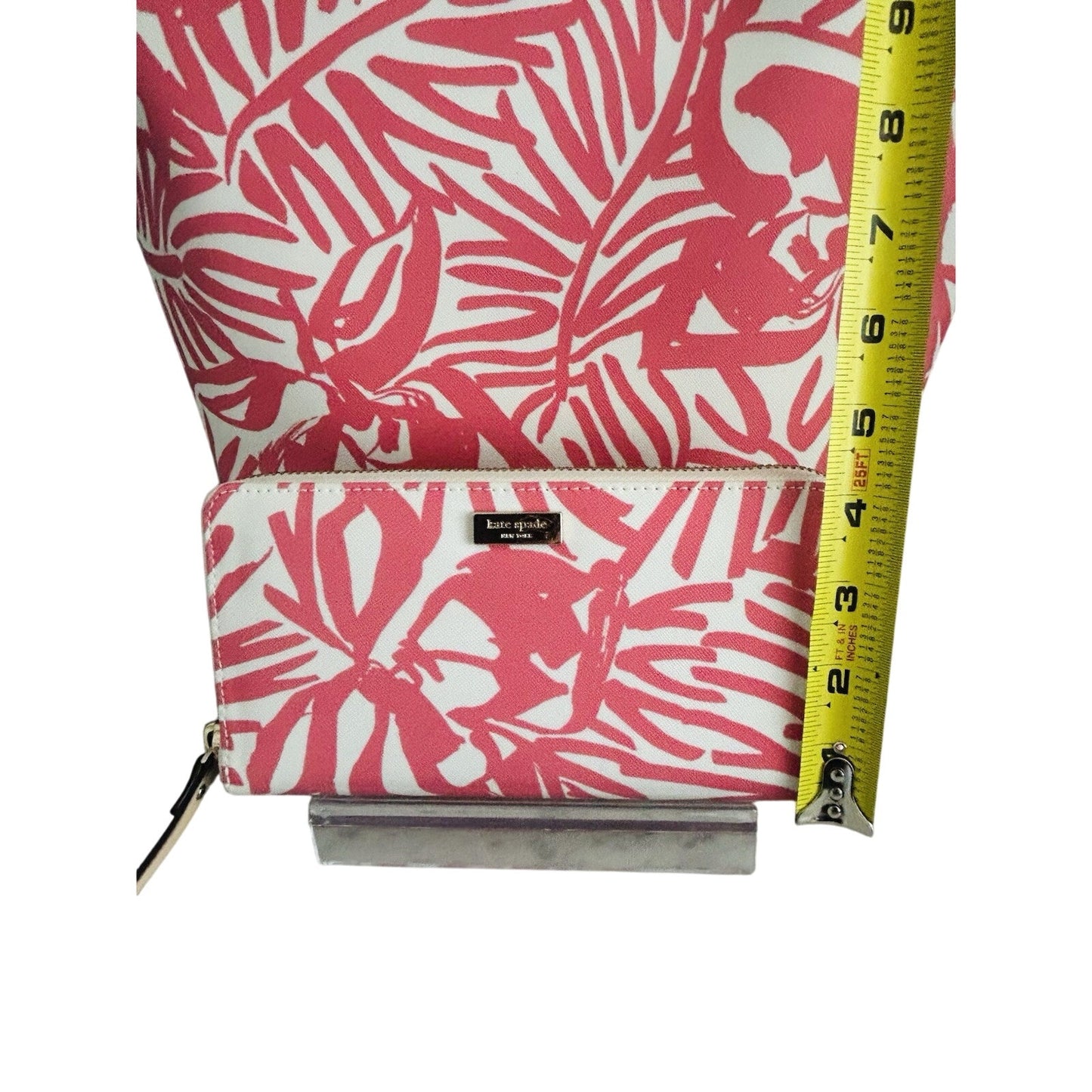 Kate Spade Jules Grant Street Juno Satchel & Wallet Palms Pink Tropical Bag Mini New With Tags