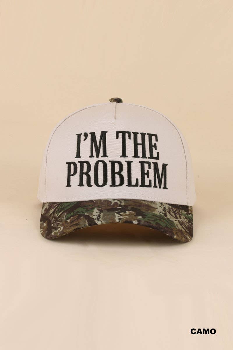 I'm The Problem Two Tone Snapback Hat: CAMO / 1(ONE SIZE)