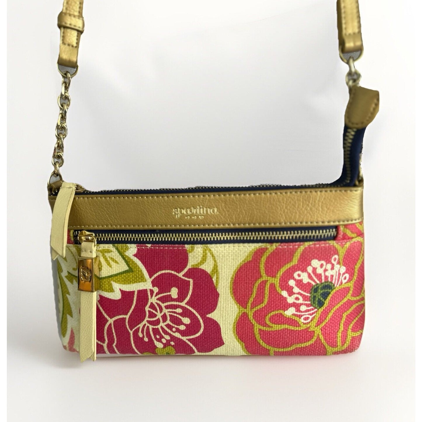 Spartina 449 Carson Cottage East West Hipster Purse Vacation Flowers Small Bag