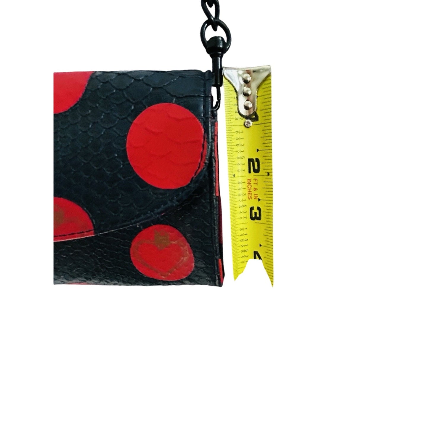 Vera Wang Princess "Born to Rule" Clutch Crossbody Handbag Polka Dots Blue Pink