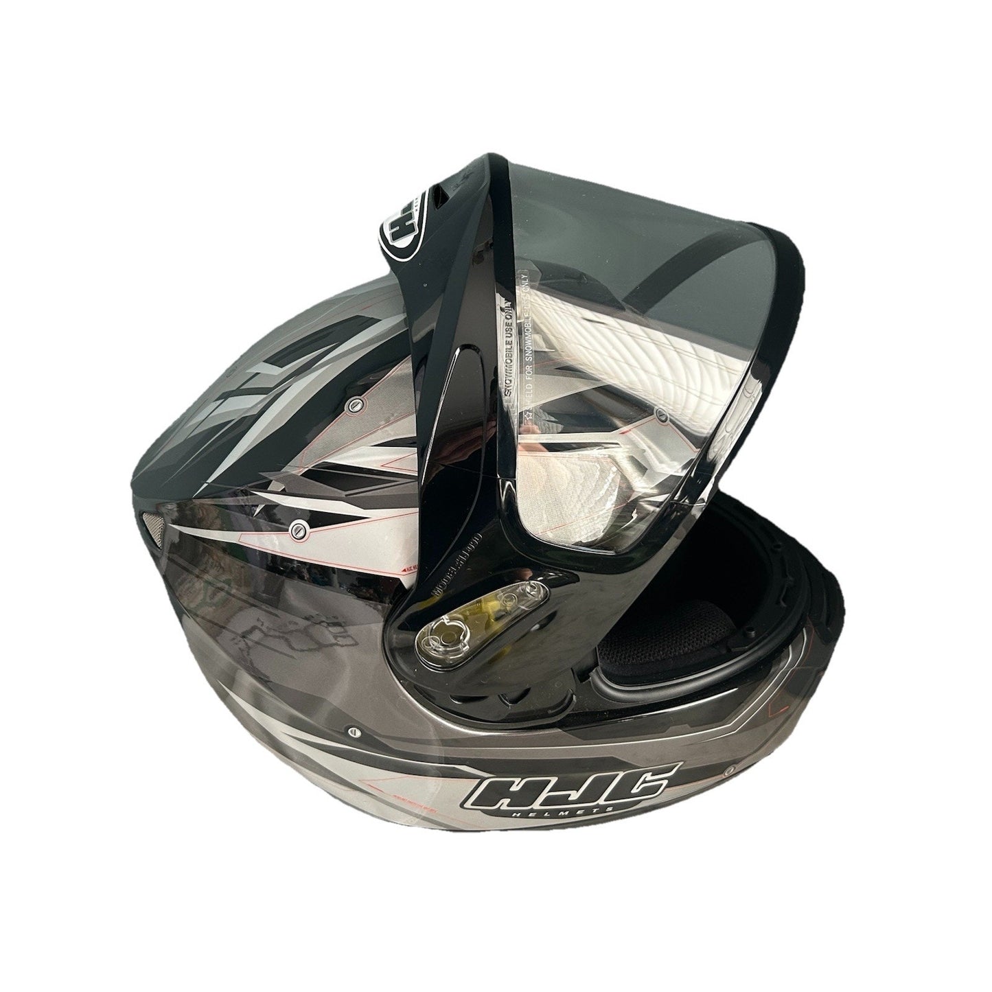 HJC CS-R2 Adult Small Full-Face Motorcycle Snowmobile Helmet Black HJ-09D New