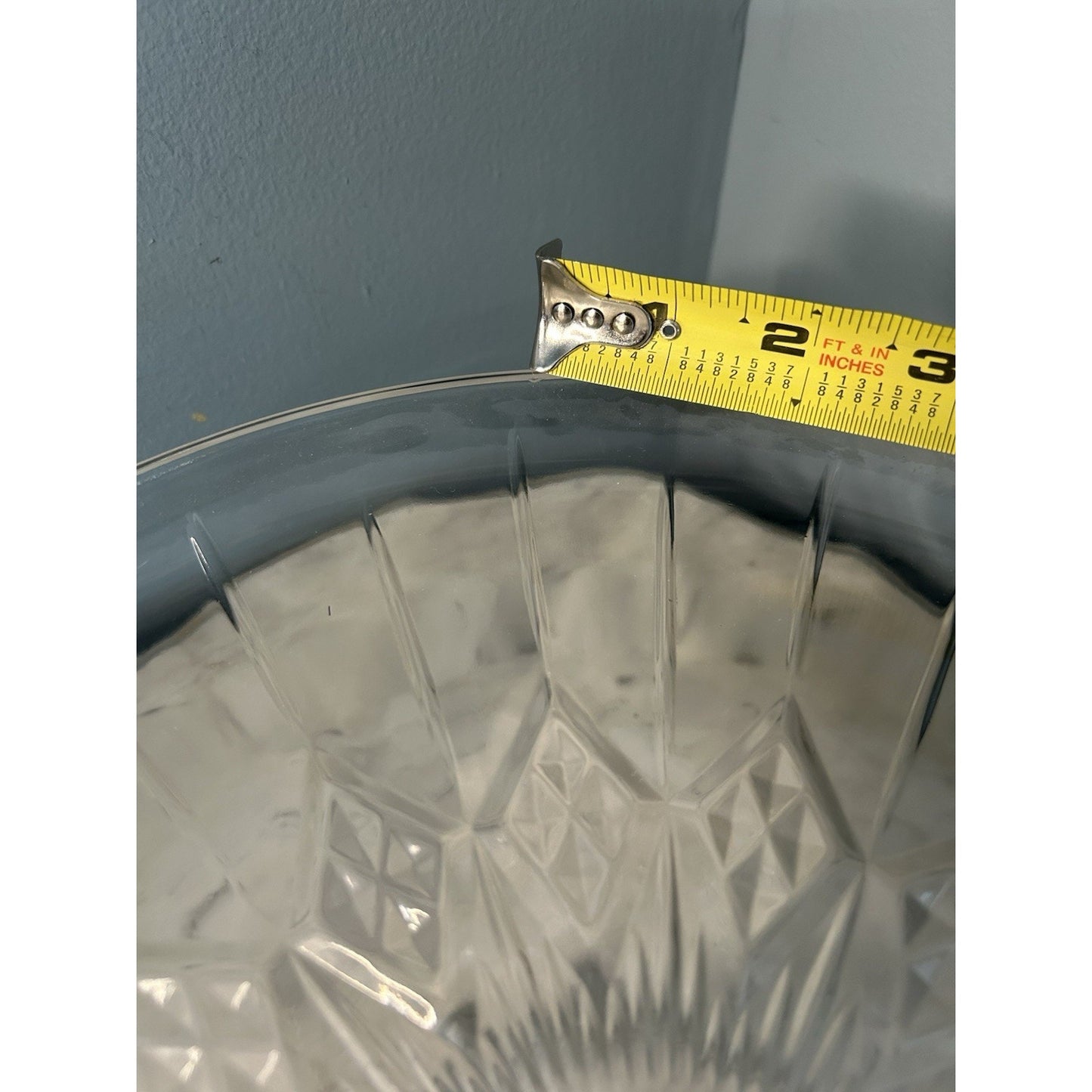 Anchor Hocking Vintage 12” x 12” Canfield 2 Piece Footed Cake Set Clear Glass