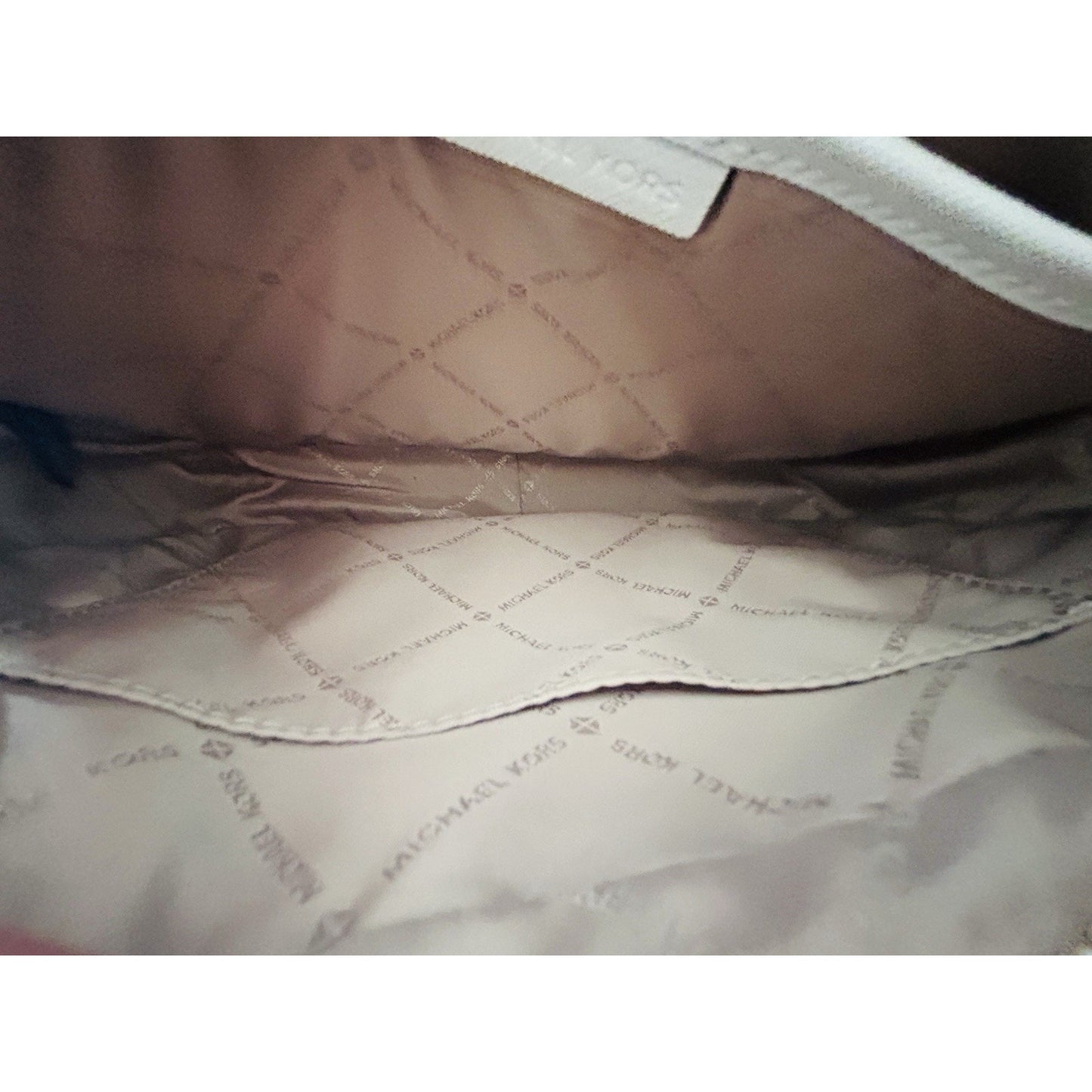 Michael Kors Ginny Leather Crossbody White Embellished Gold Studded Bag New