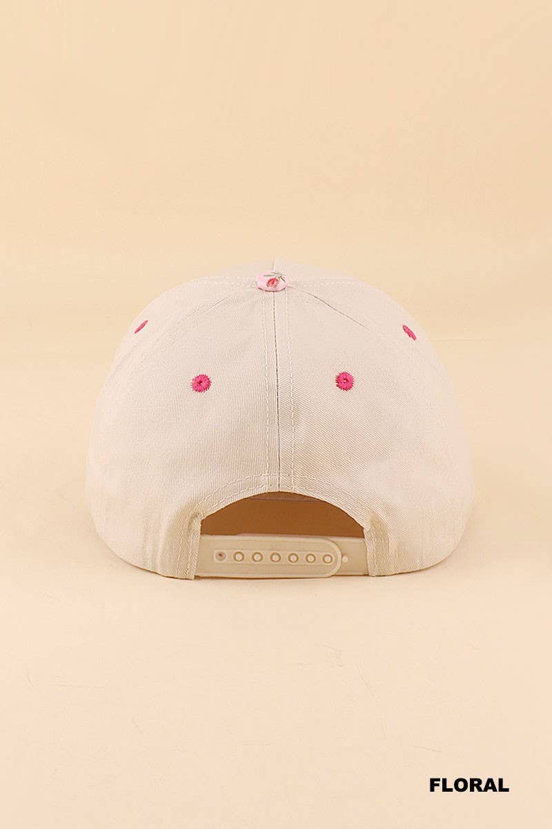 Pickle Baller Two Tone Snapback Hat: FLORAL / 1(ONE SIZE)