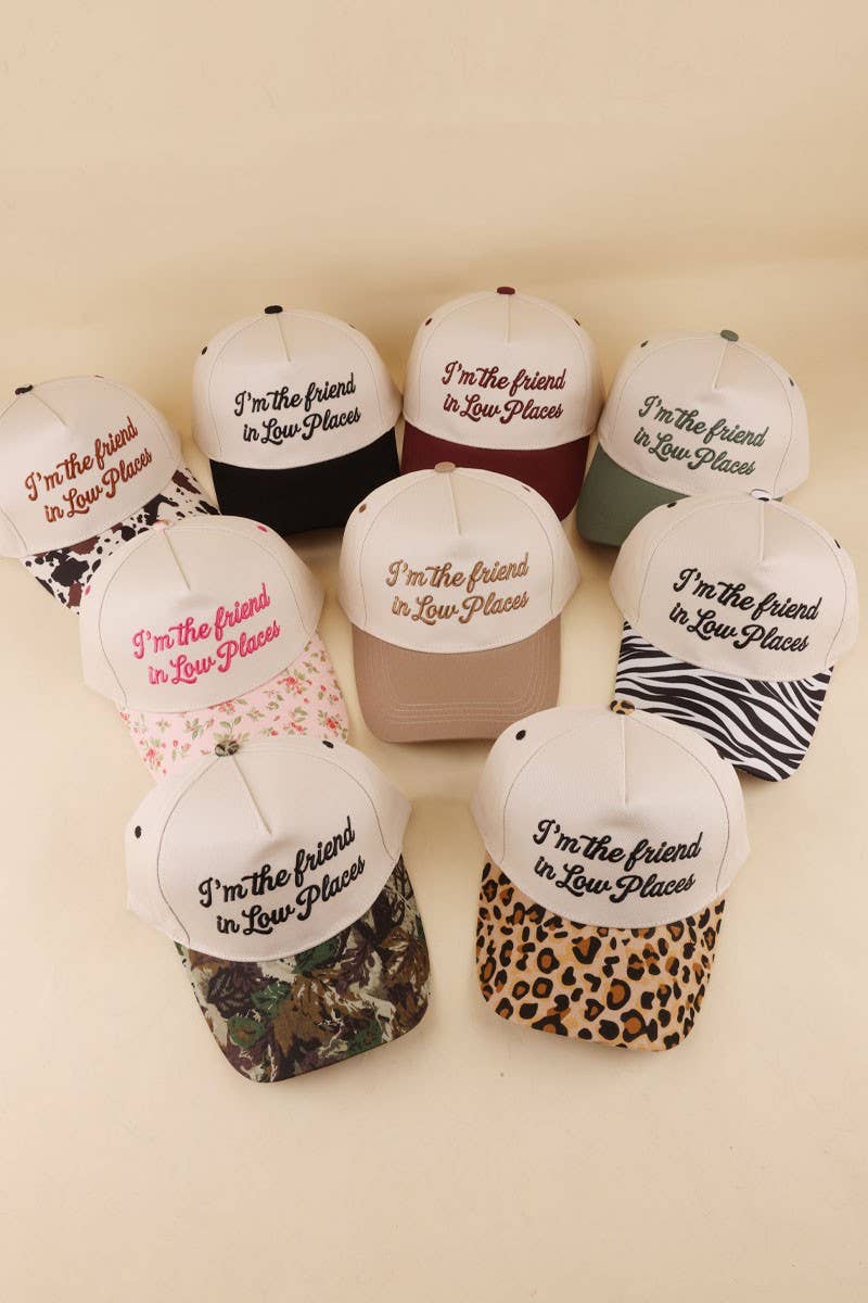 I'm The Friend In Low Places Two Tone Snapback Hat: CAMO / 1(ONE SIZE)