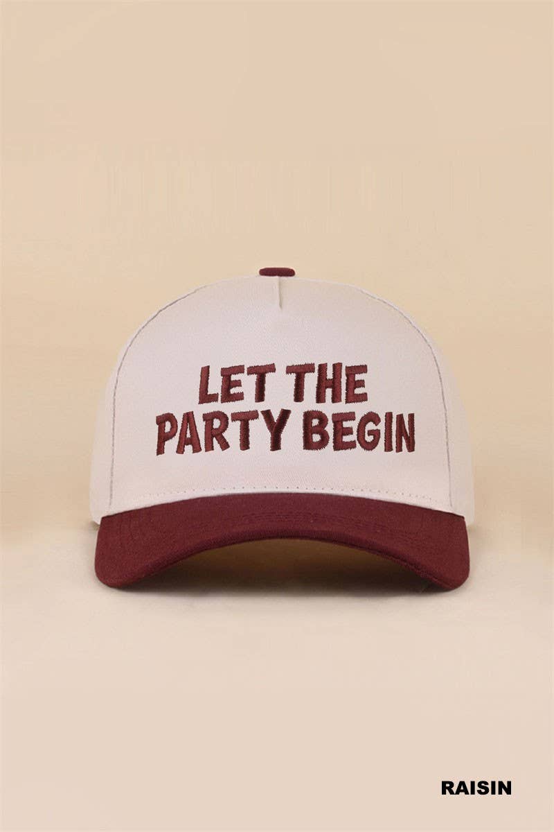Let The Party Begin Two Tone Snapback Hat: LEOPARD / 1(ONE SIZE)