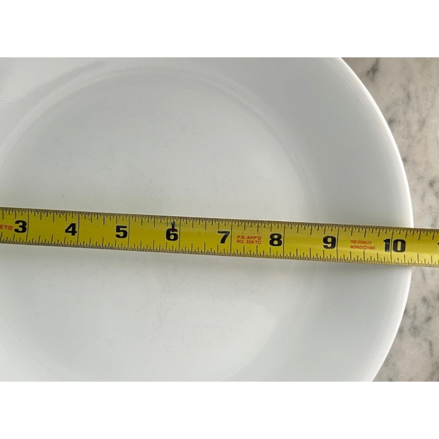 (1) Corelle Winter Frost Dinner Plate All White 10 1/4" Corning 24 Available