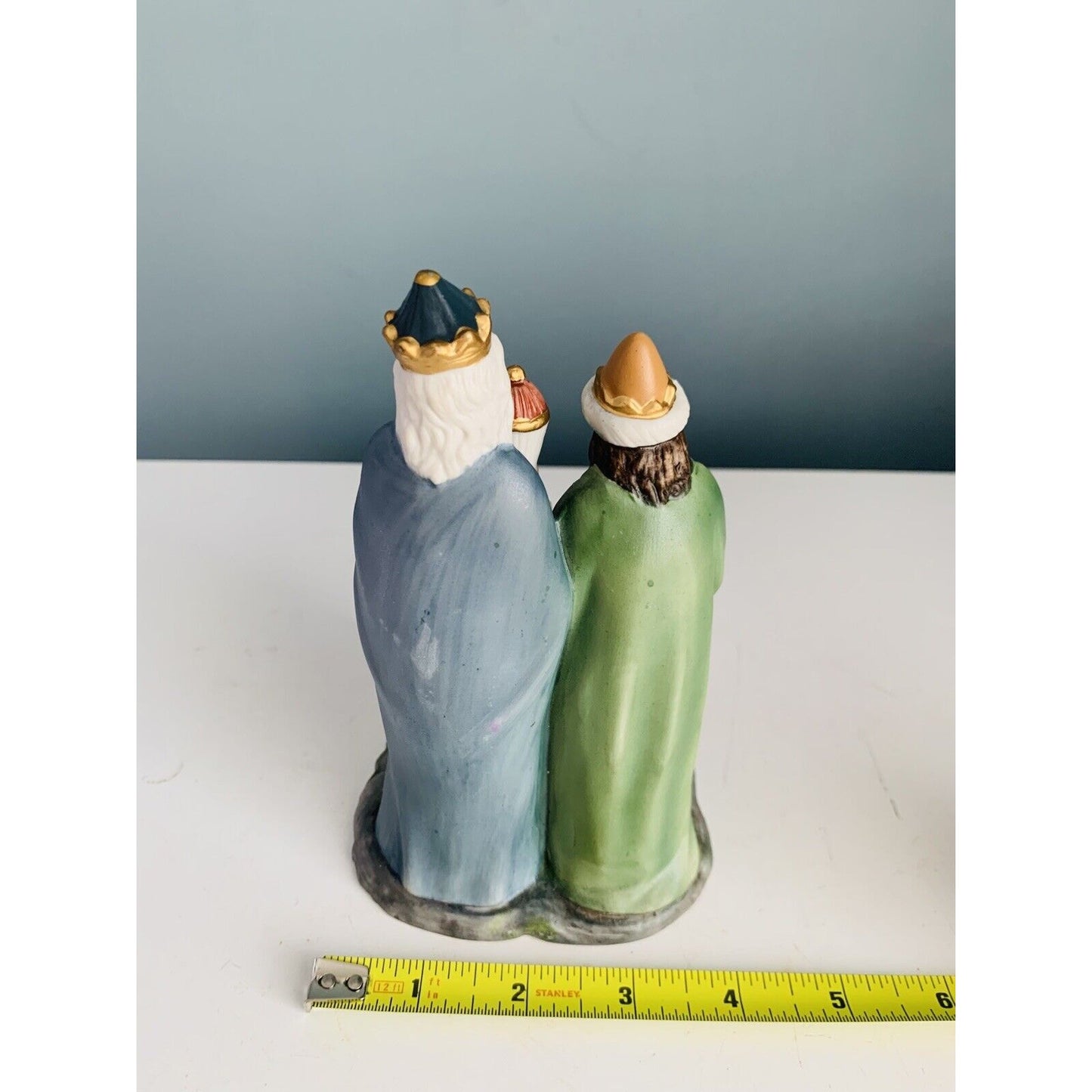 Vintage Nativity 3 Three Wise Men 6 1/2" Figures By HomCo 1995 Christmas