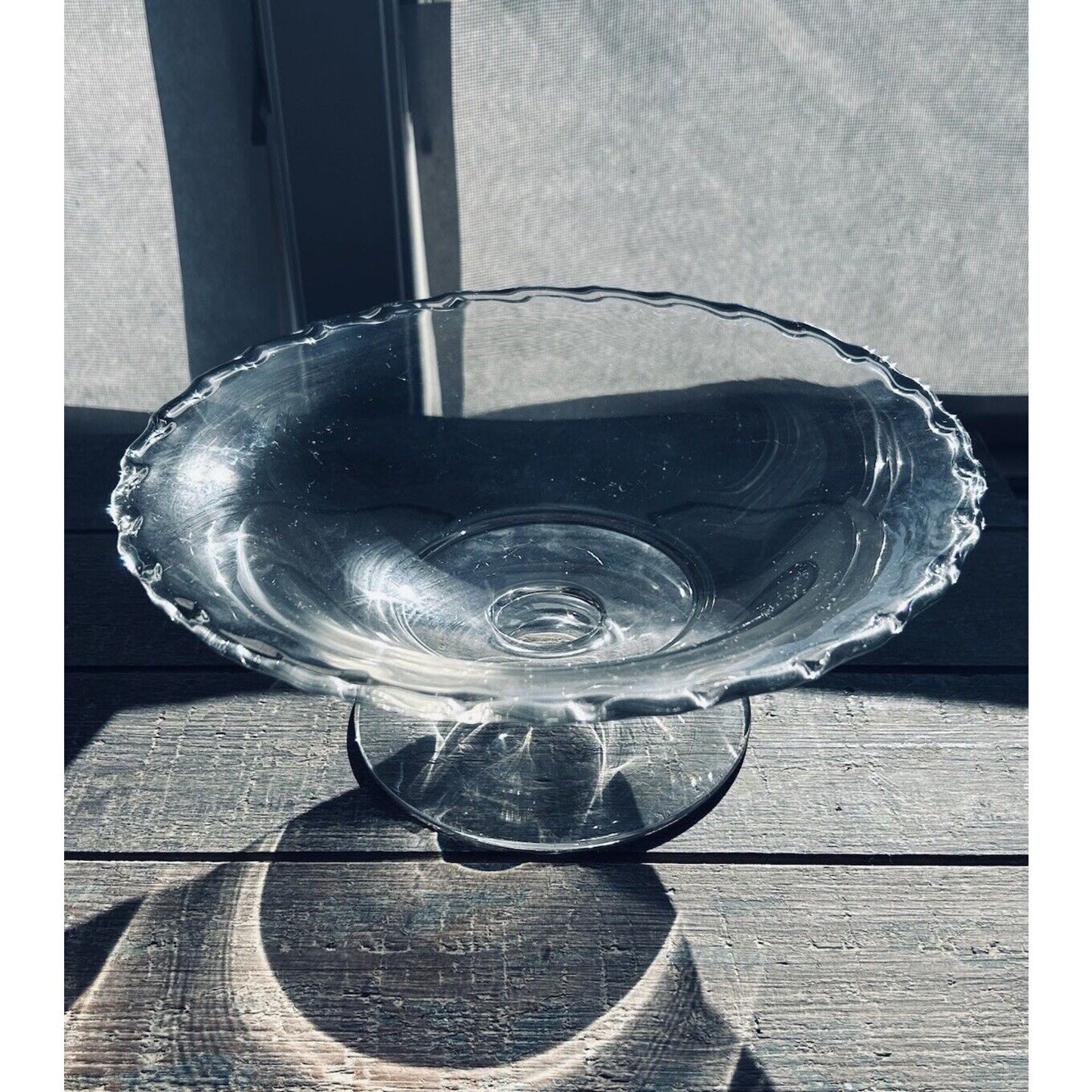 Vintage Fostoria Century Elegant Glass Bowl Footed Flared 10 3/4" Clear Compote