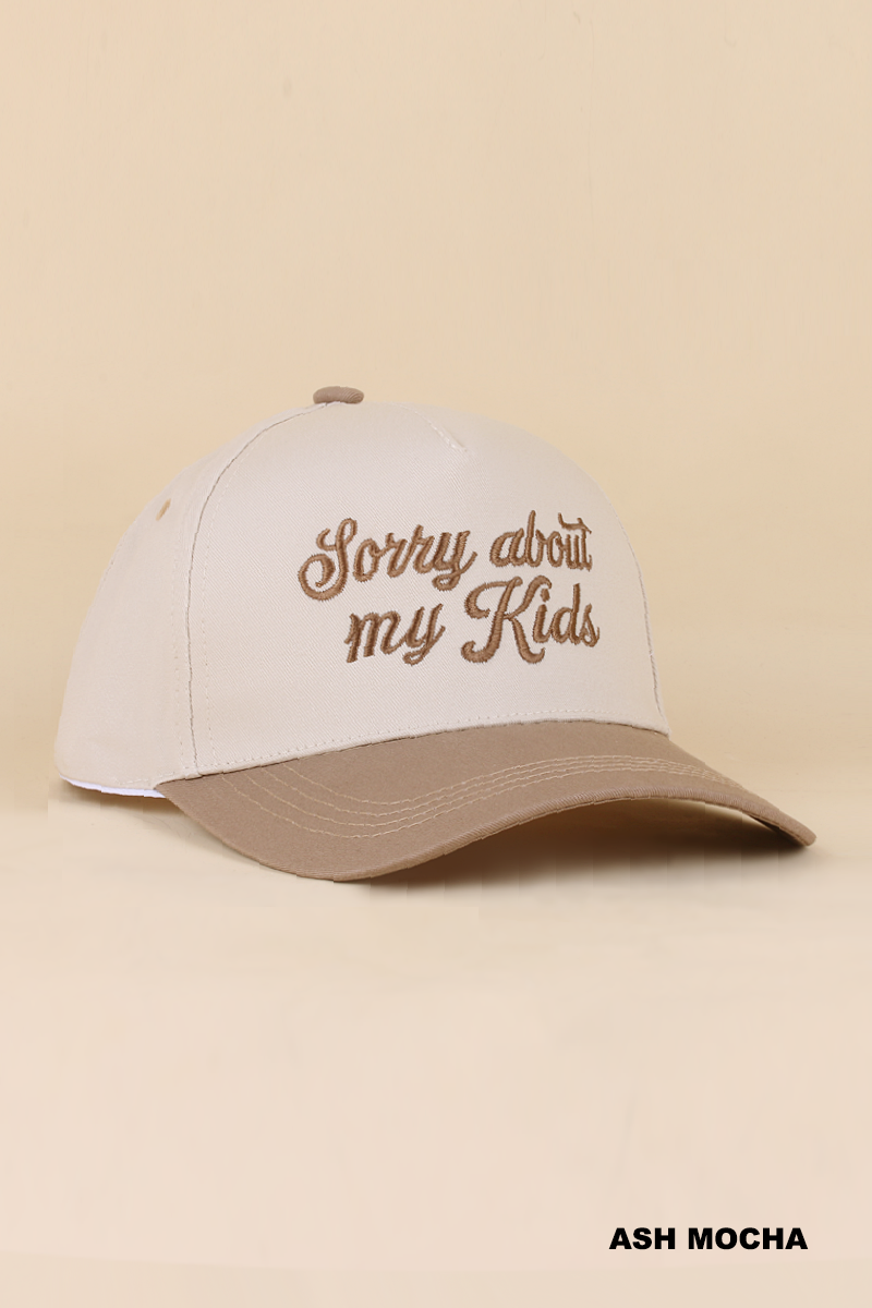 Sorry About My Kids Two Tone Snapback Hat: PAISLEY BLACK / 1(ONE SIZE)