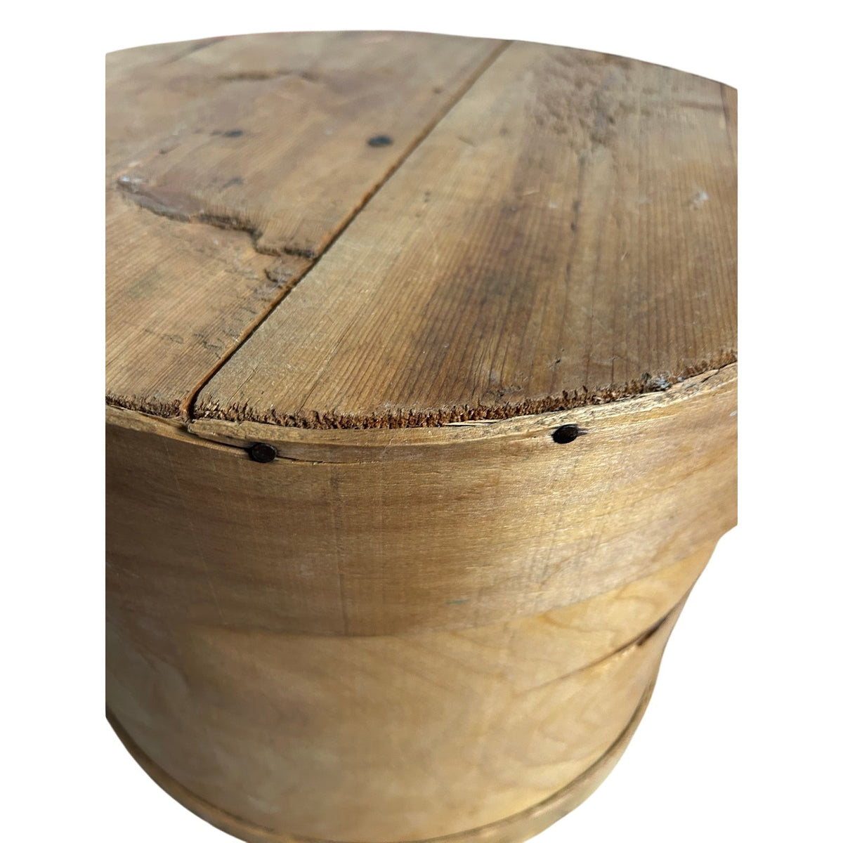 Cheese Box 18 x 20” Primitive Shaker Style Bentwood Commercial Size Large Firkin