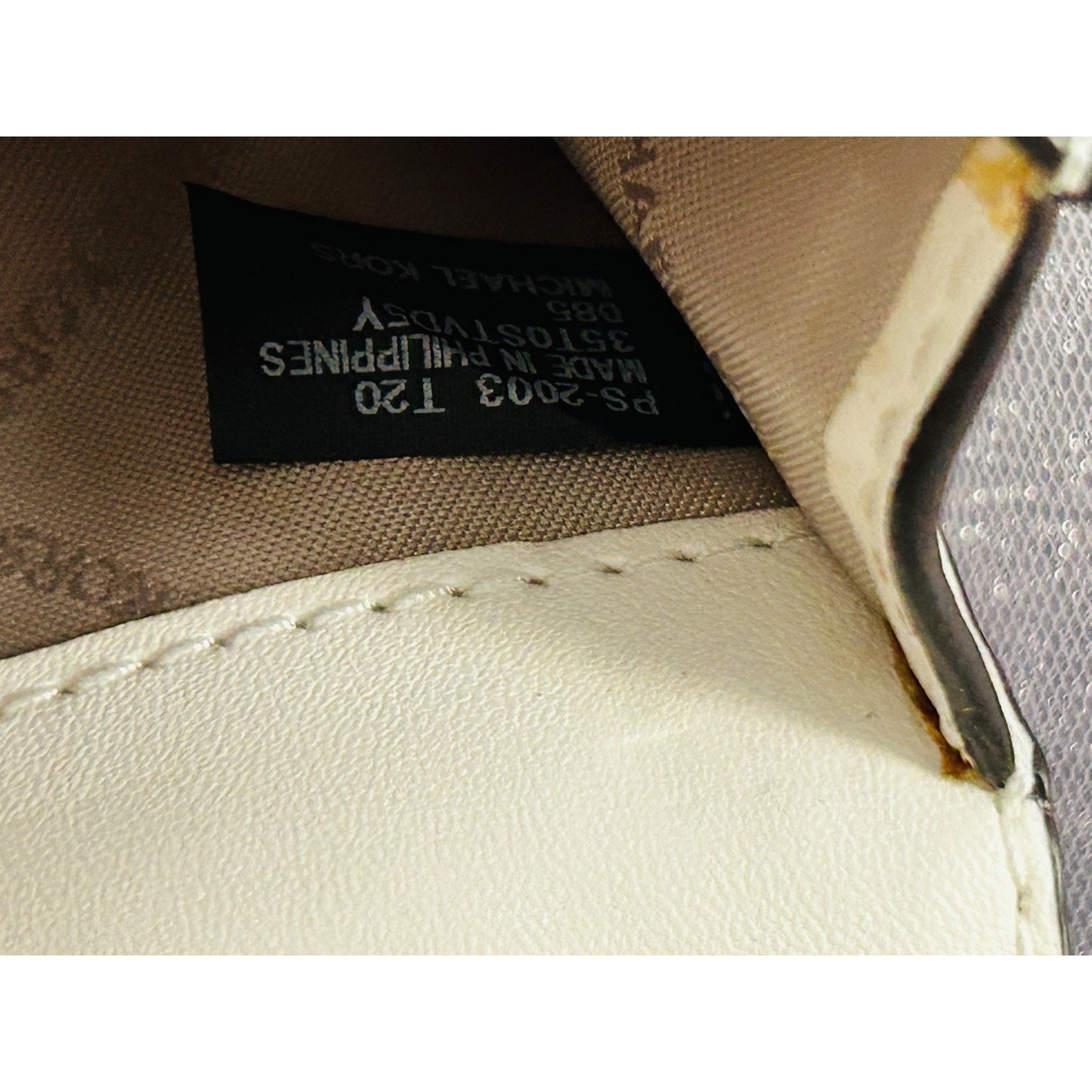 Michael Kors Mini Purse White Leather Chain Bag Quilted Prom Wedding Coin MK