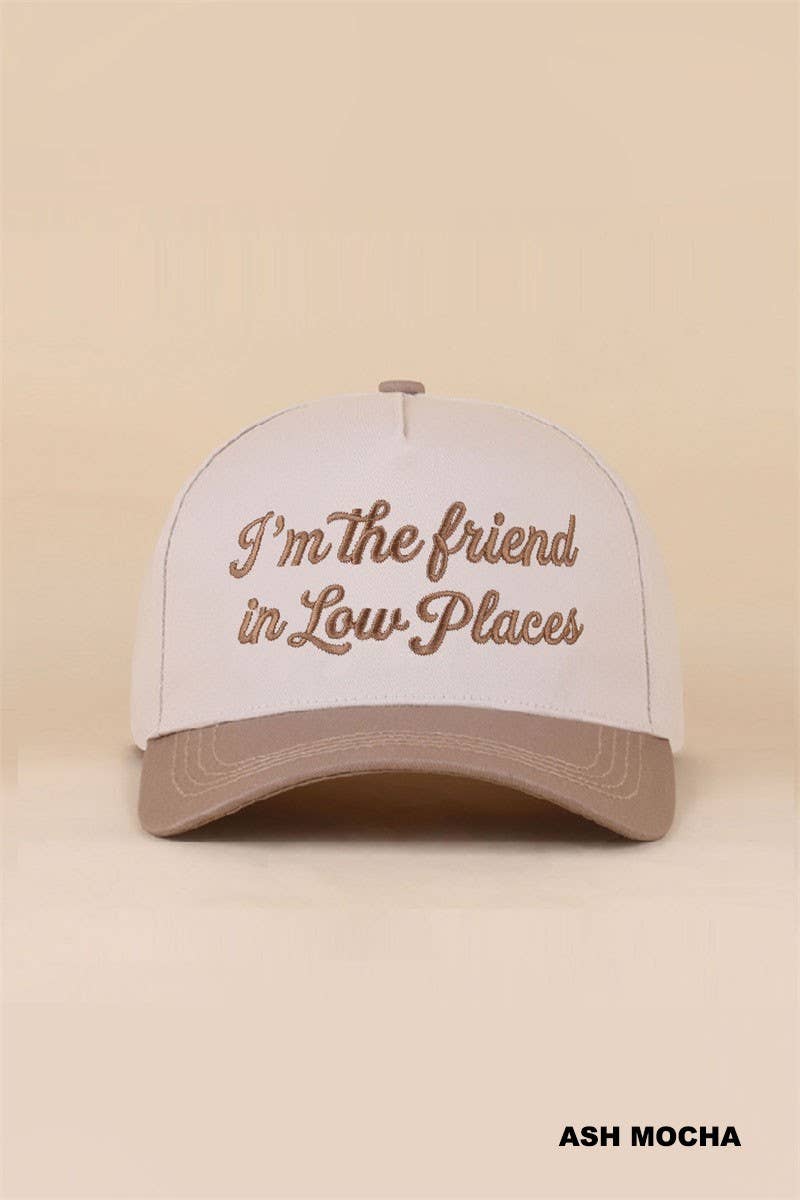 I'm The Friend In Low Places Two Tone Snapback Hat: LEOPARD / 1(ONE SIZE)