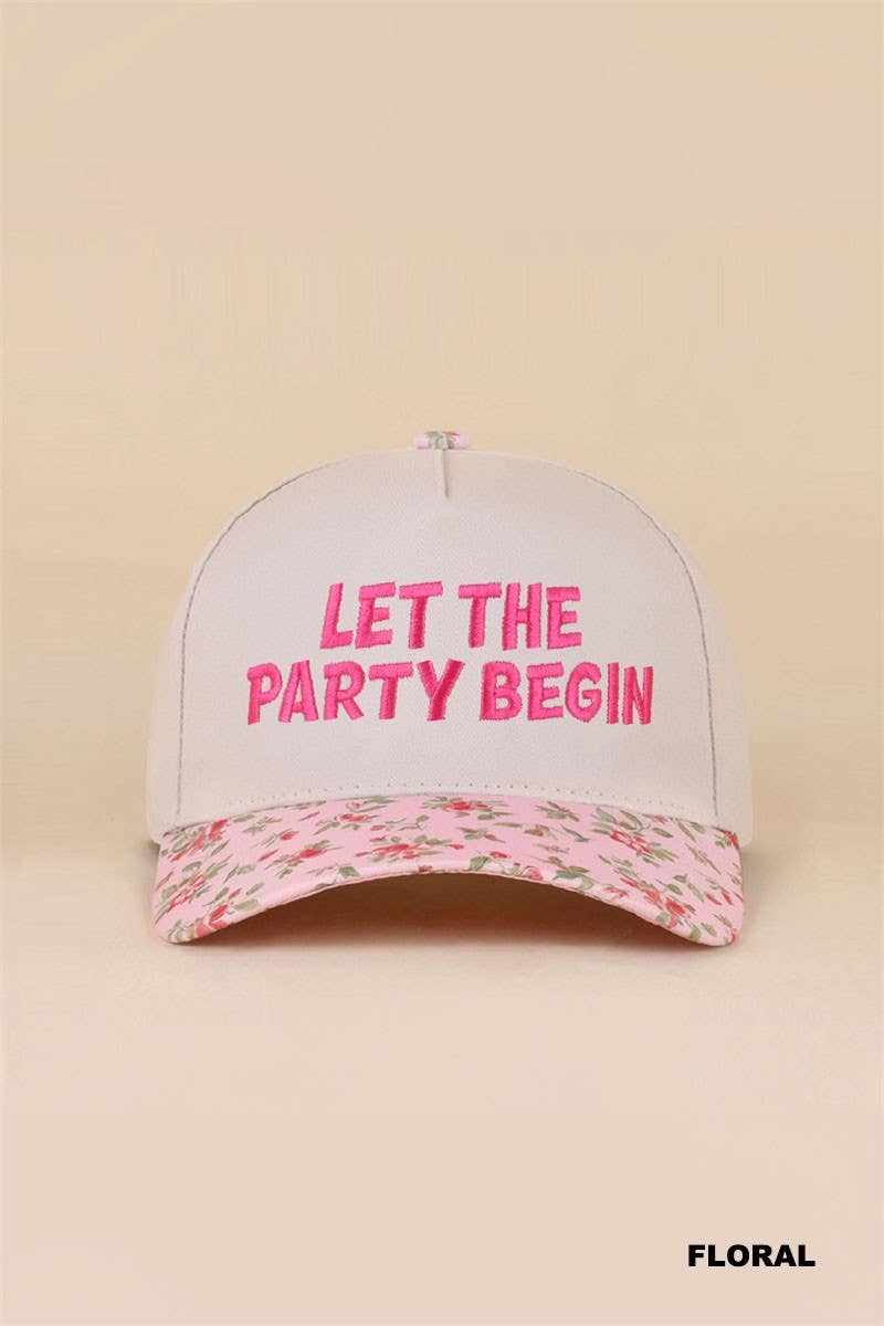 Let The Party Begin Two Tone Snapback Hat: DK FOREST / 1(ONE SIZE)