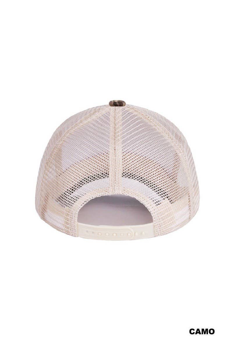 Could Be Meaner Two Tone Mesh Snapback Hat: DK FOREST / 1(ONE SIZE)
