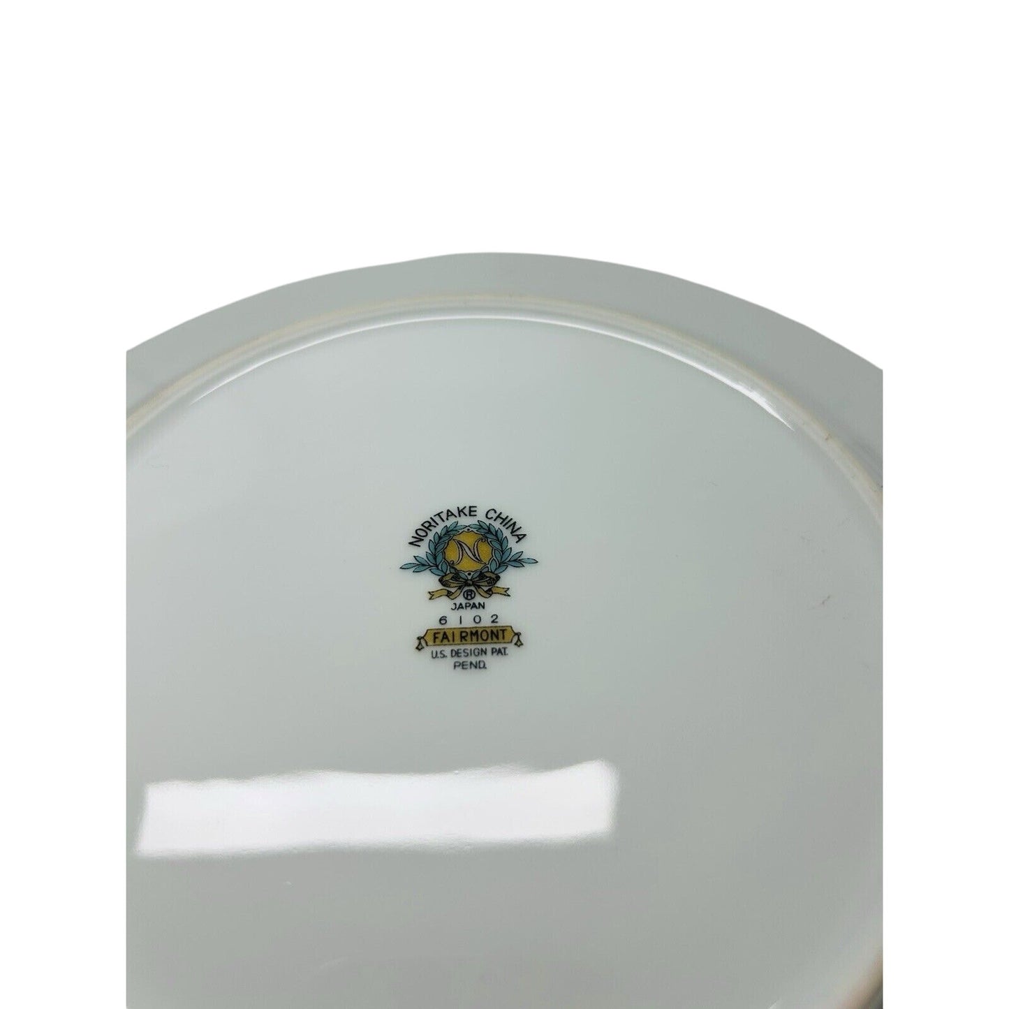 4 Noritake China Fairmont 6102 8 1/4" Salad Plate Platinum Trim New Pink Flowers