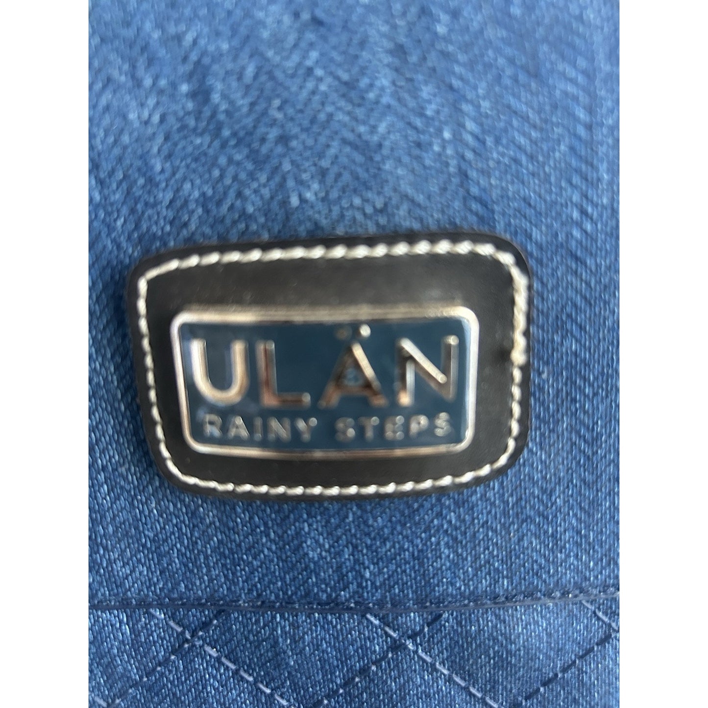 Ulan Rainy Steps Women’s Size 10 Tall Rain Boots Quilted Macys Jessie Denim New Condition