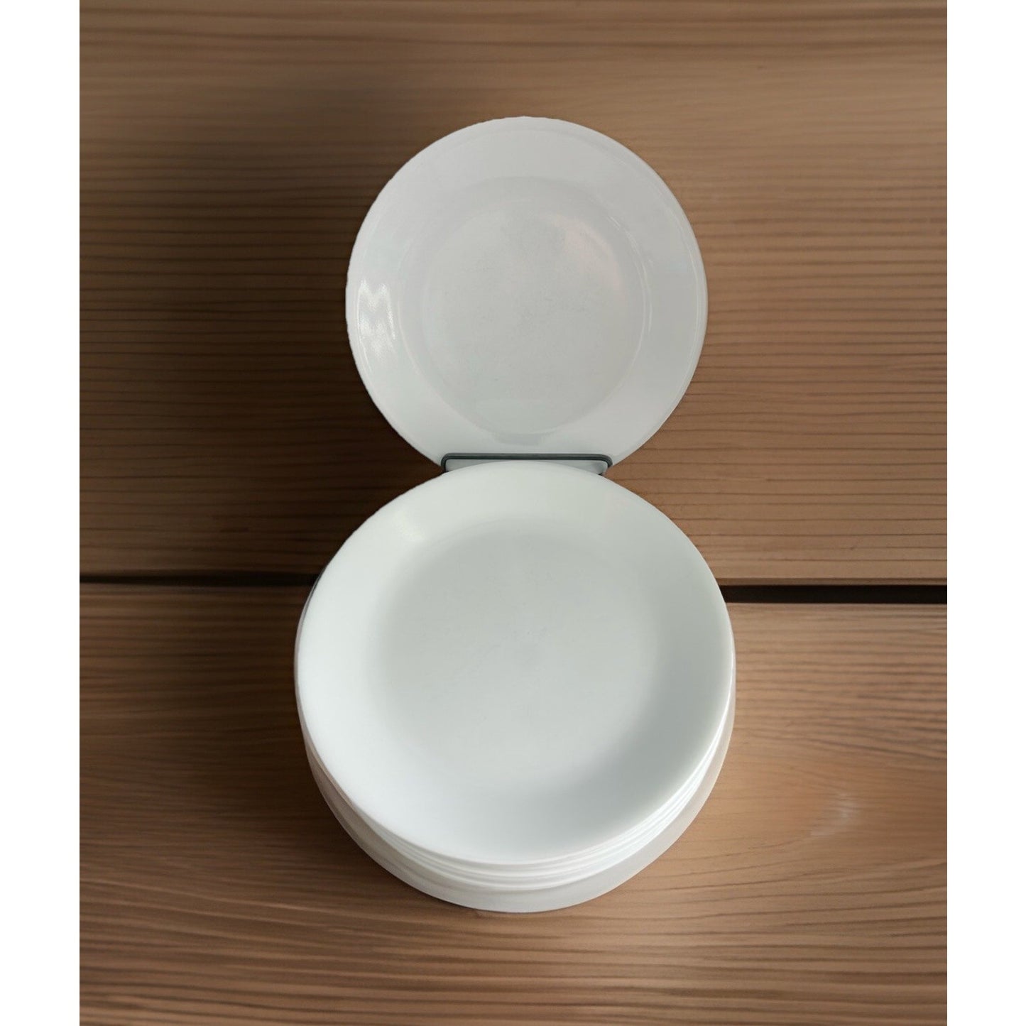 (16) Corelle Winter Frost Dinner Plates All White 10 1/4" Corning Plate