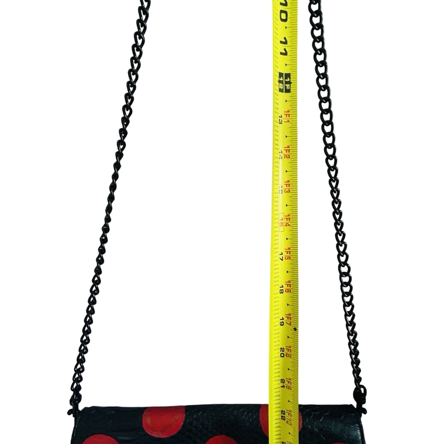 Vera Wang Princess "Born to Rule" Clutch Crossbody Handbag Polka Dots Blue Pink