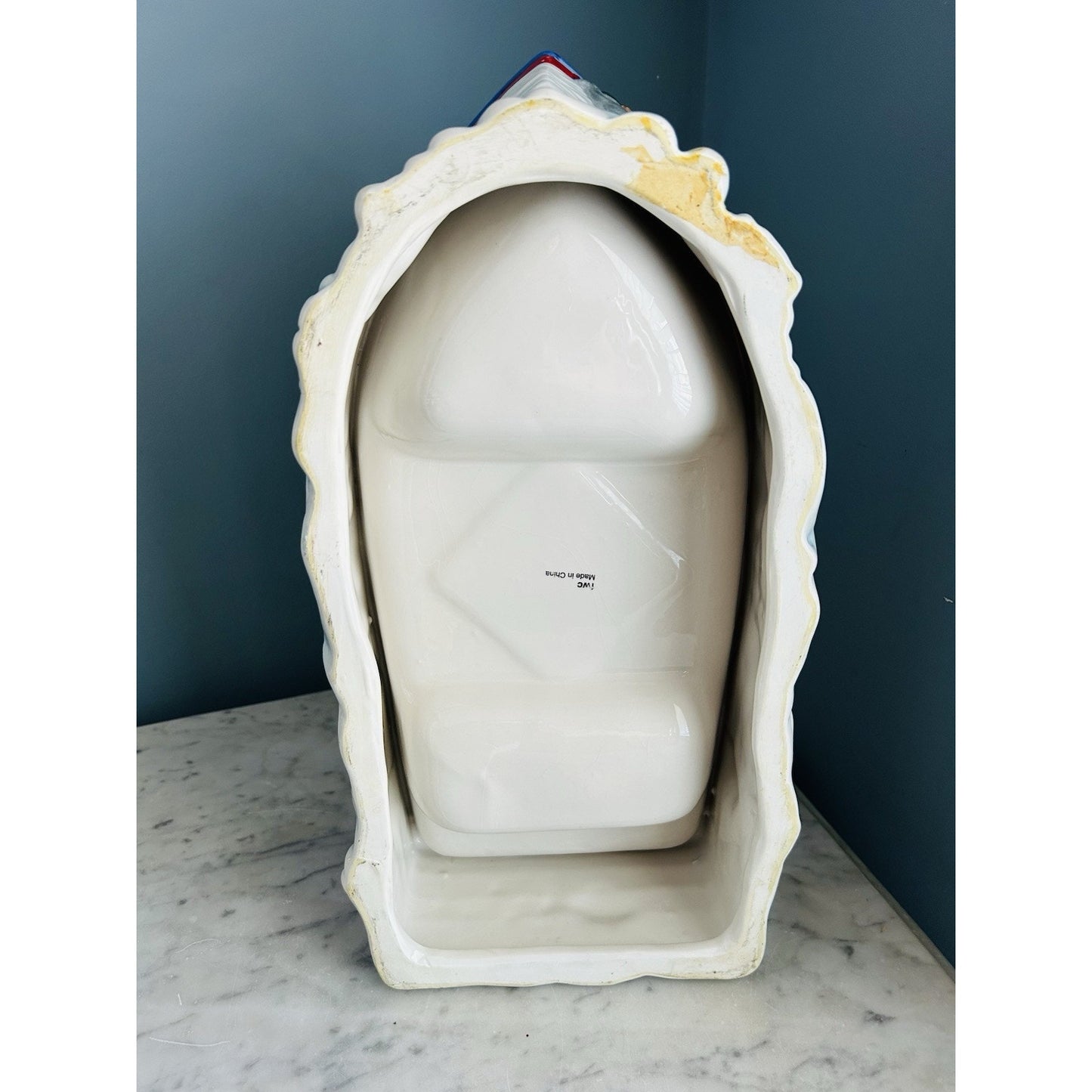 Platter Ceramic Boat Nautical Chip Dip Tray FWC Birthday Party Salsa Dip Beach