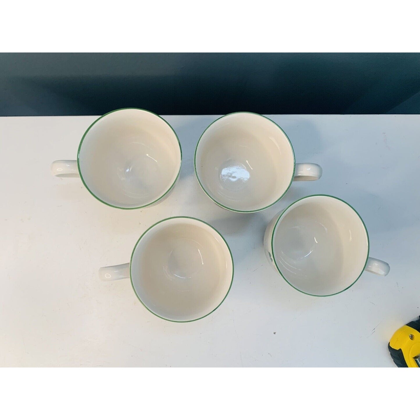 4 Sango Silent Night Footed Coffee Mugs Winter Scenes #3900 Vintage Christmas