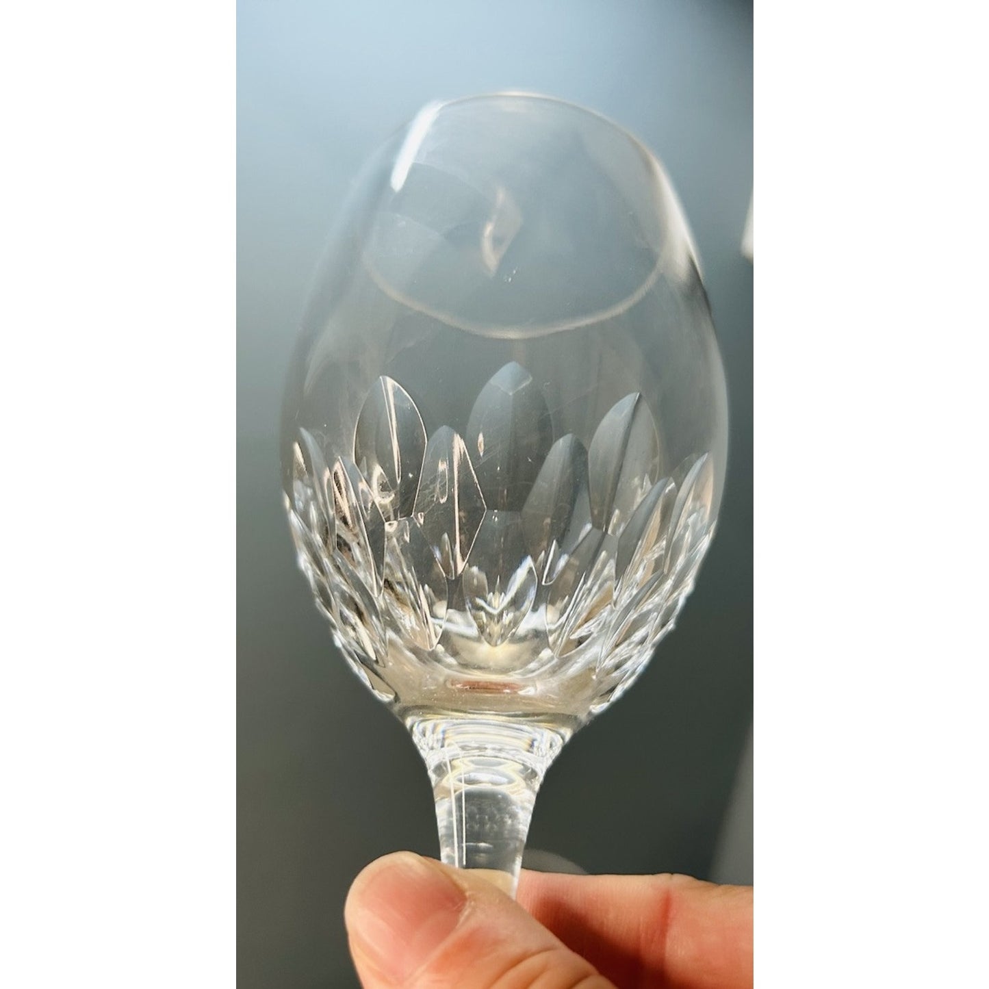 6 Cristal D’Arques-Durand Capella Crystal 8” Wine Glasses Water Goblets Vintage