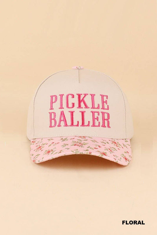 Pickle Baller Two Tone Snapback Hat: FLORAL / 1(ONE SIZE)