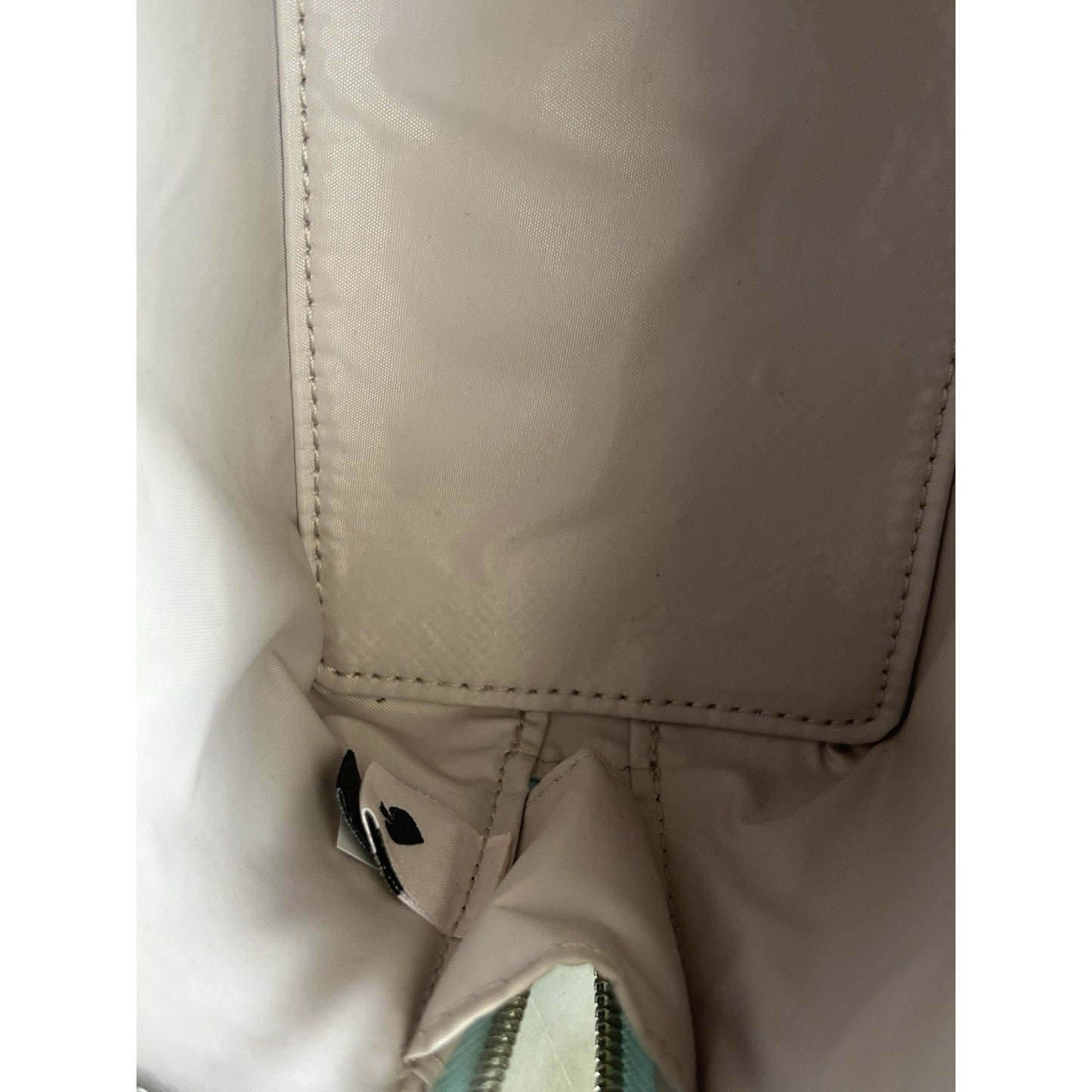 New Kate Spade Blue Tinsel Glitter Cosmetic Bag NWOT Powder Make-up Bathroom