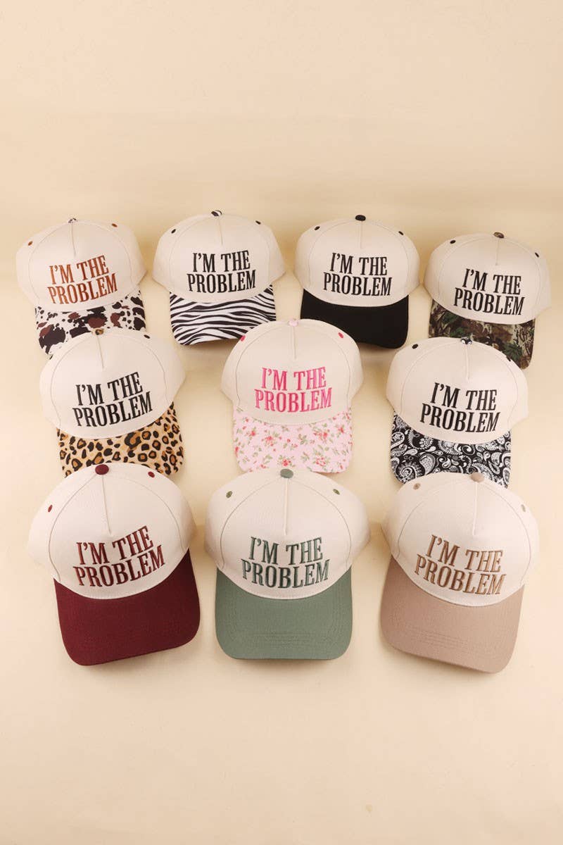 I'm The Problem Two Tone Snapback Hat: CAMO / 1(ONE SIZE)