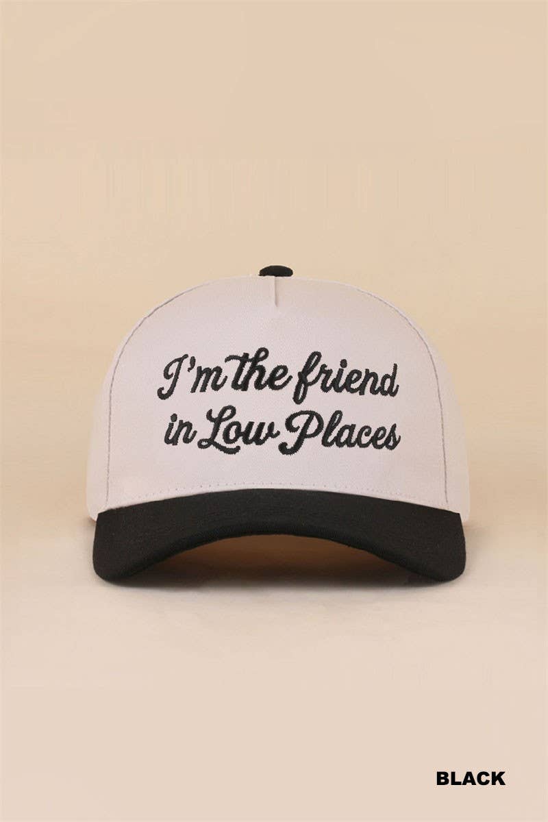I'm The Friend In Low Places Two Tone Snapback Hat: LEOPARD / 1(ONE SIZE)