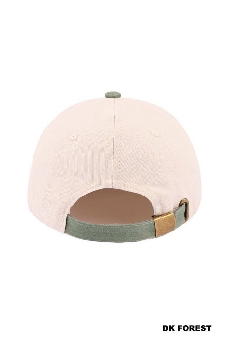 That Sounds Like My Husband's Problem Two Tone Cotton Hat: LEOPARD / 1(ONE SIZE)