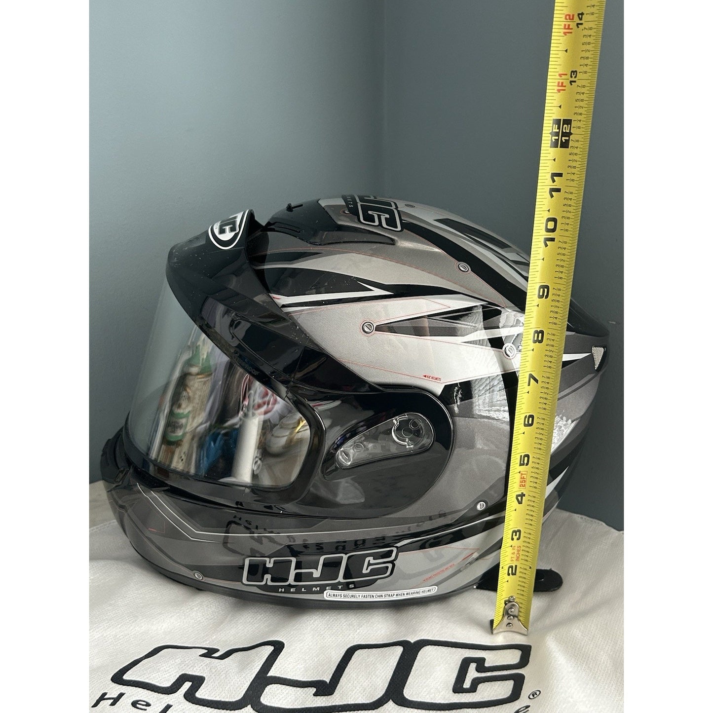 HJC CS-R2 Adult Small Full-Face Motorcycle Snowmobile Helmet Black HJ-09D New