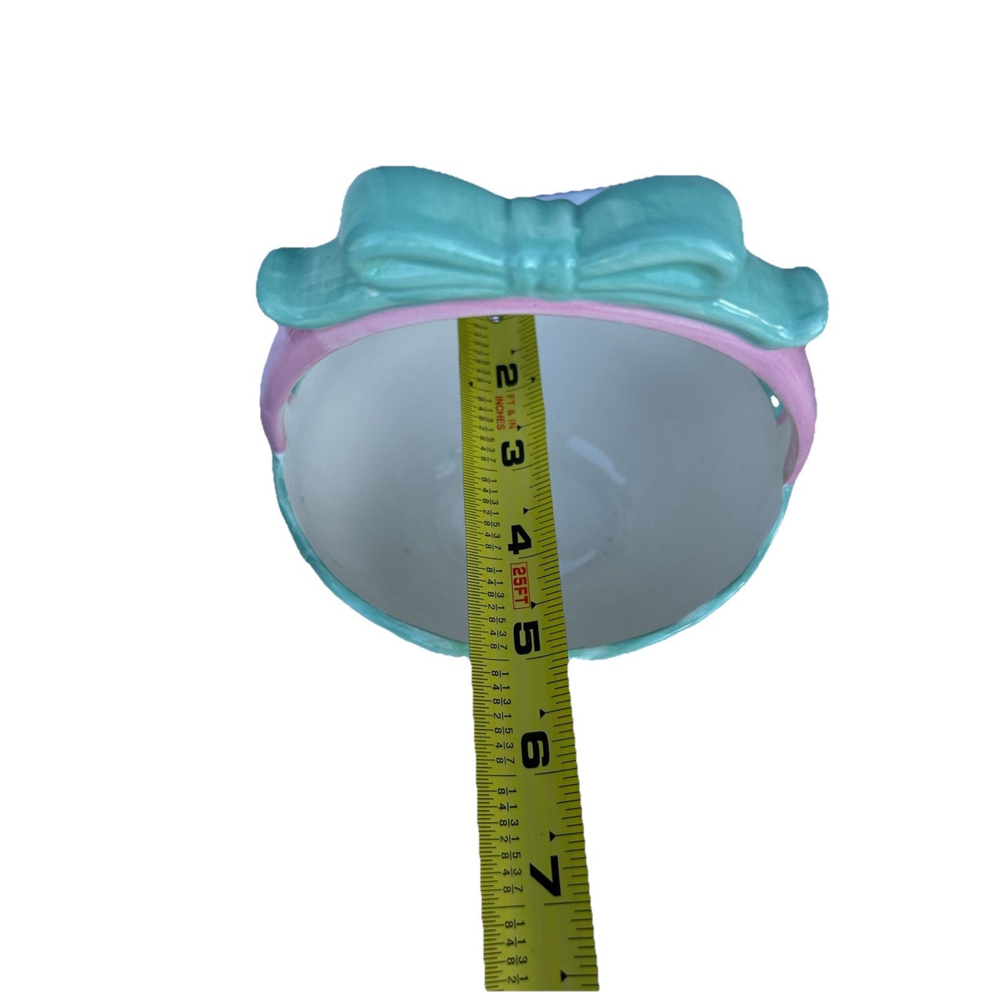 Lot of 3 Ceramic Easter Candy Dishes 2 Baskets and 1 Jelly Bean Lid Dish Bundle