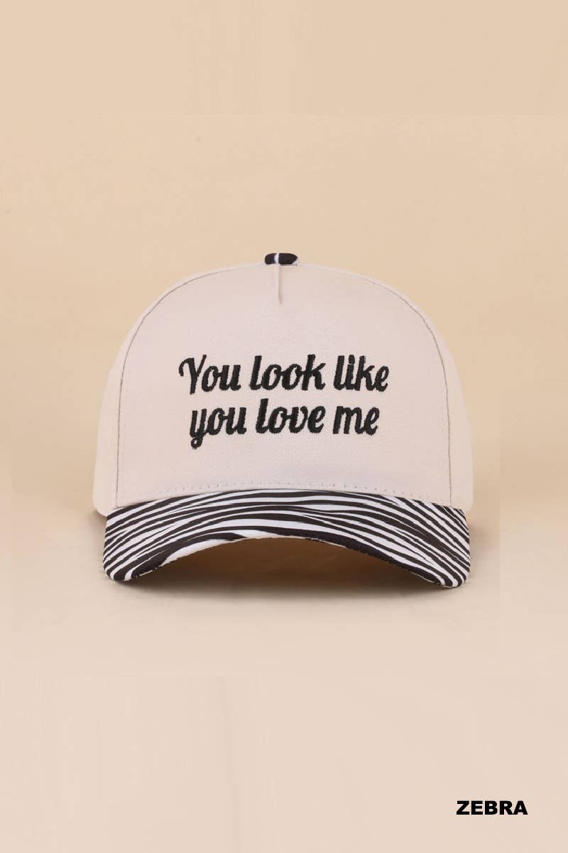 You Look Like You Love Me Two Tone Canvas Cotton: LEOPARD / 1(ONE SIZE)