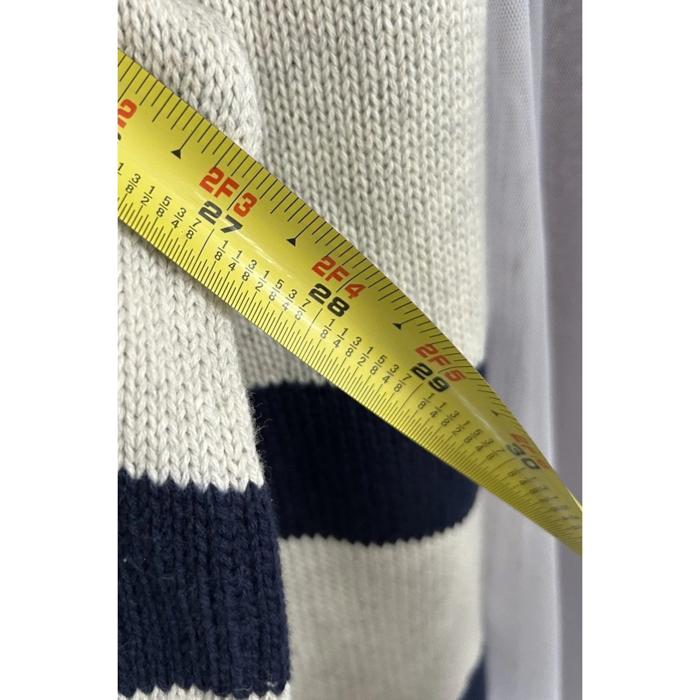 NWT Chaps (XL) Kent Arrow HTR Blue Striped Pullover Sweater Men's XL