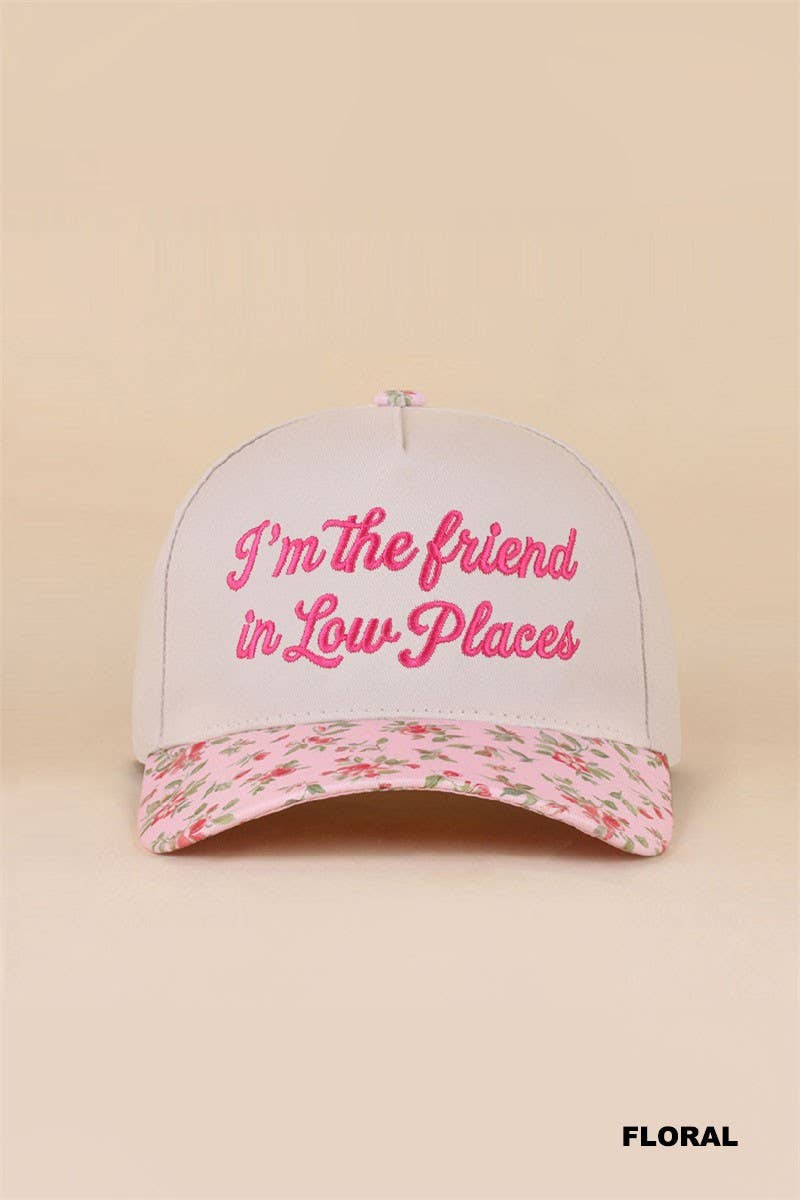 I'm The Friend In Low Places Two Tone Snapback Hat: LEOPARD / 1(ONE SIZE)