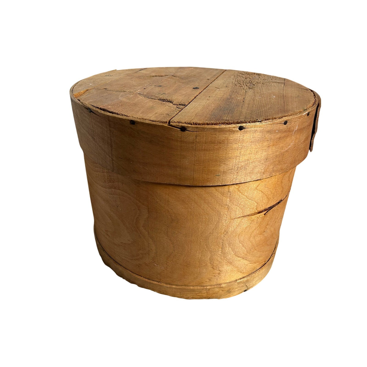 Cheese Box 18 x 20” Primitive Shaker Style Bentwood Commercial Size Large Firkin