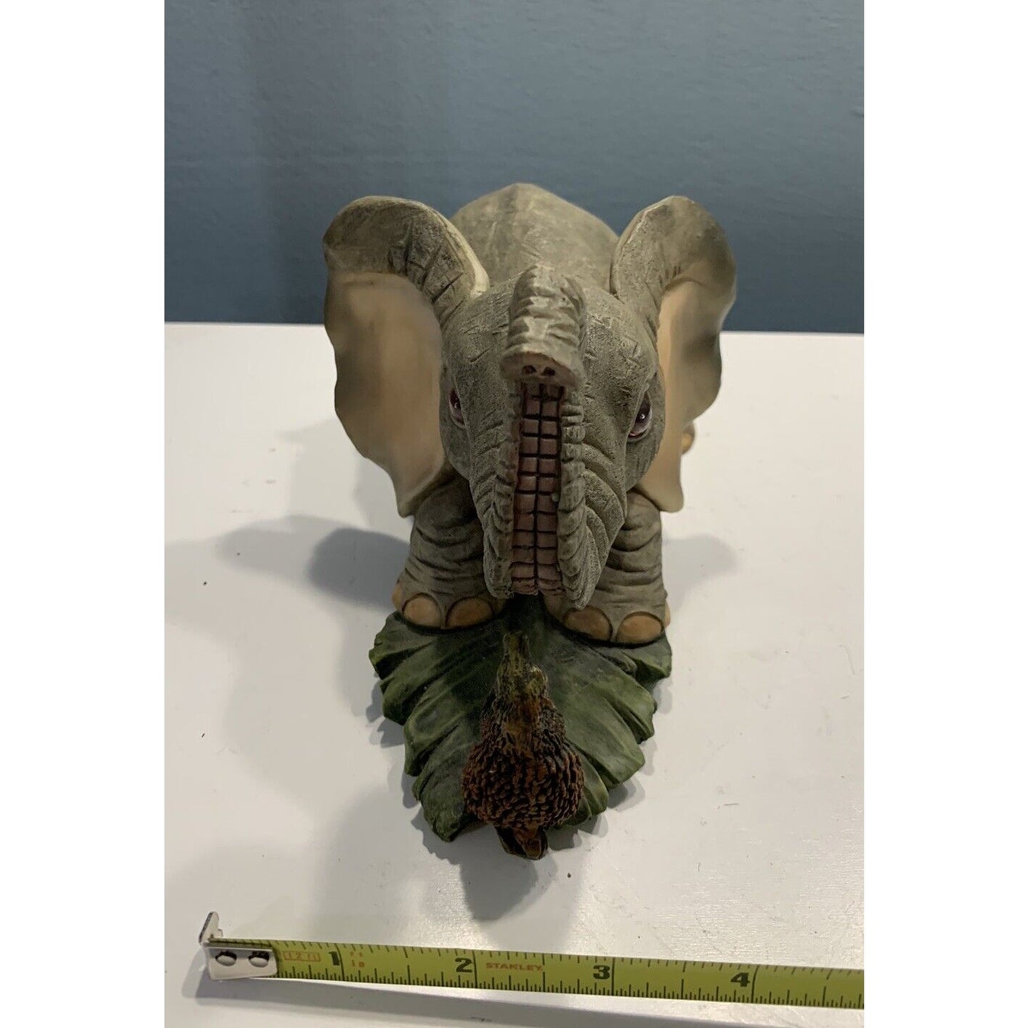 Tuskers Baby Elephant playing with Friend Figurine Sloth Large Ears Vintage
