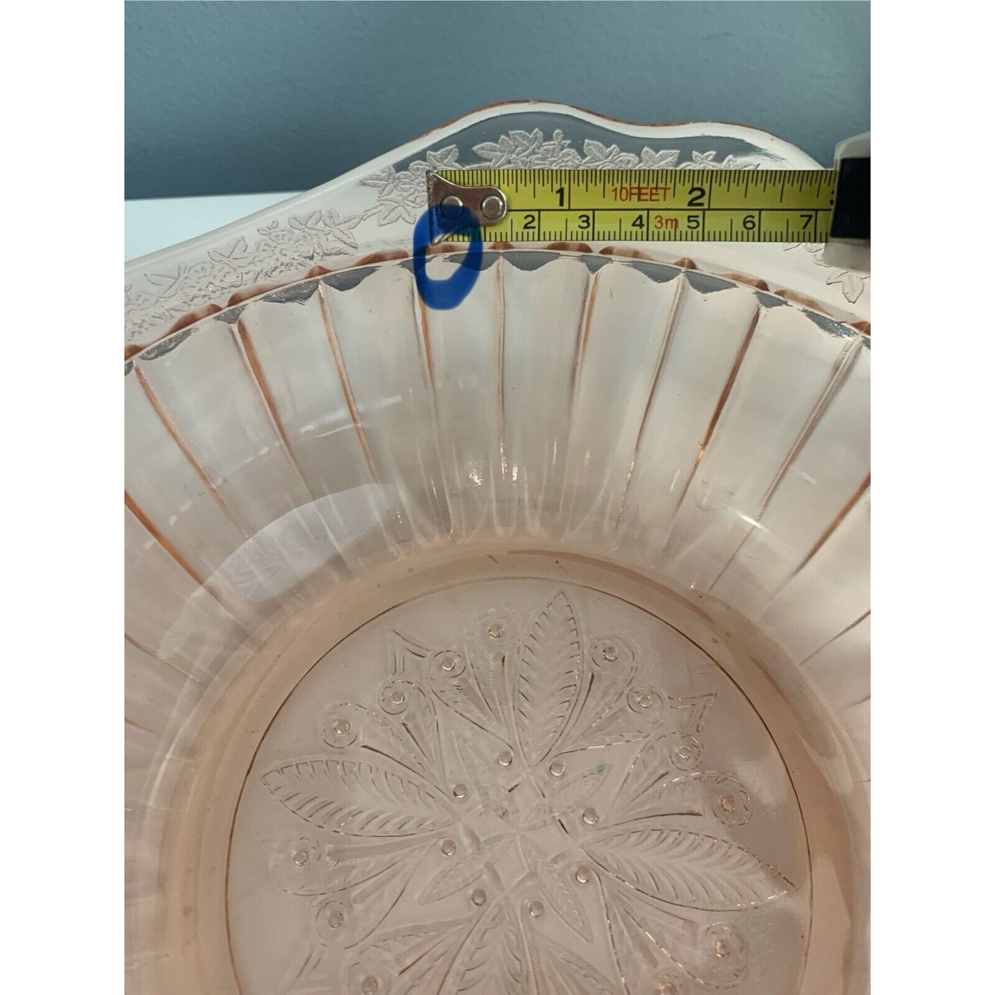 Vintage Jeannette Adam Pink Depression Glass Serving Bowl w/ Lid Vegetable Dish