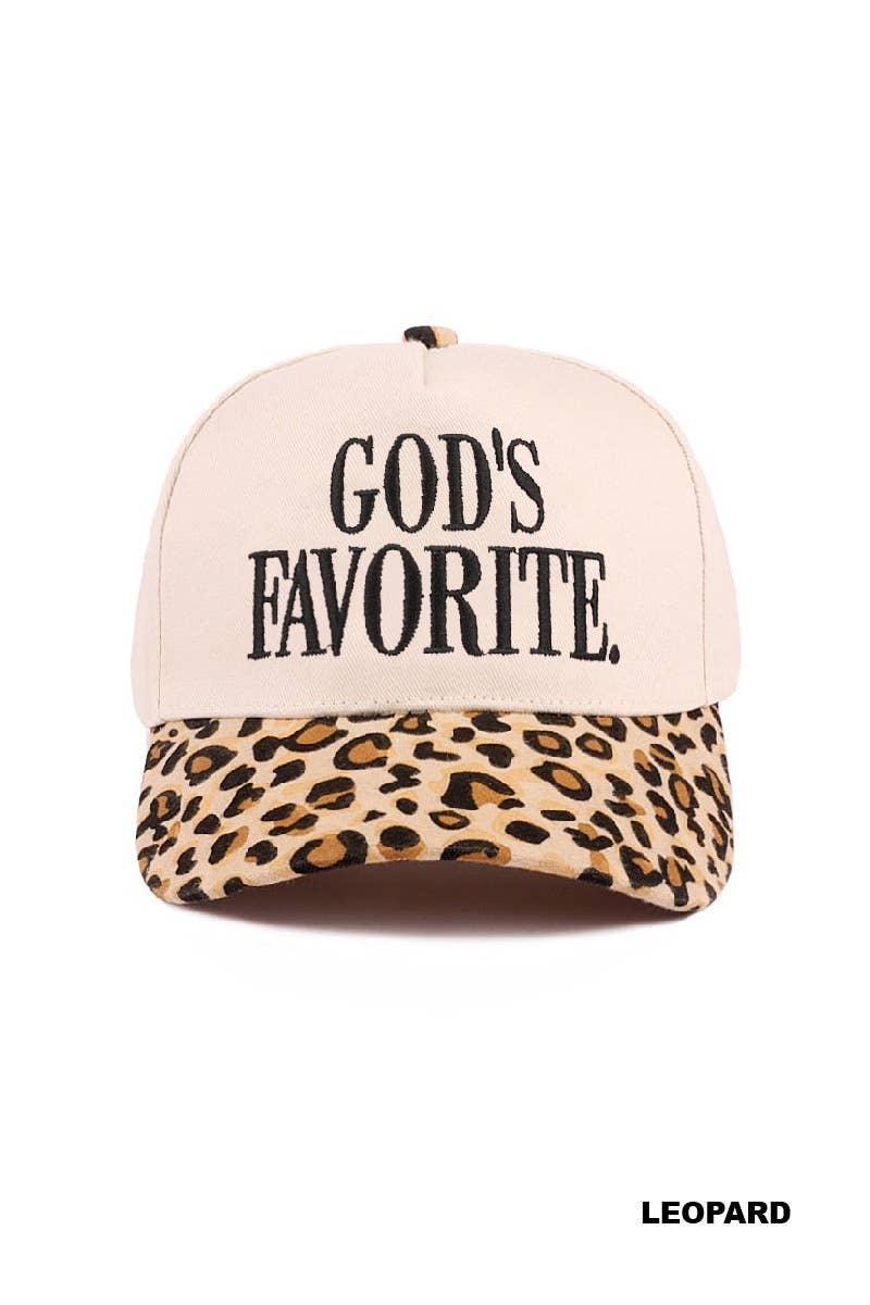 God's Favorite Two Tone Canvas Cotton Cap: FLORAL / 1(ONE SIZE)